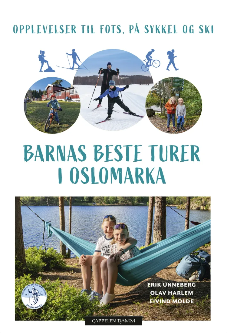 Omslag Barnas beste turer i Oslomarka av Olav Harlem, Eivind Molde og Erik Unneberg (Innbundet)