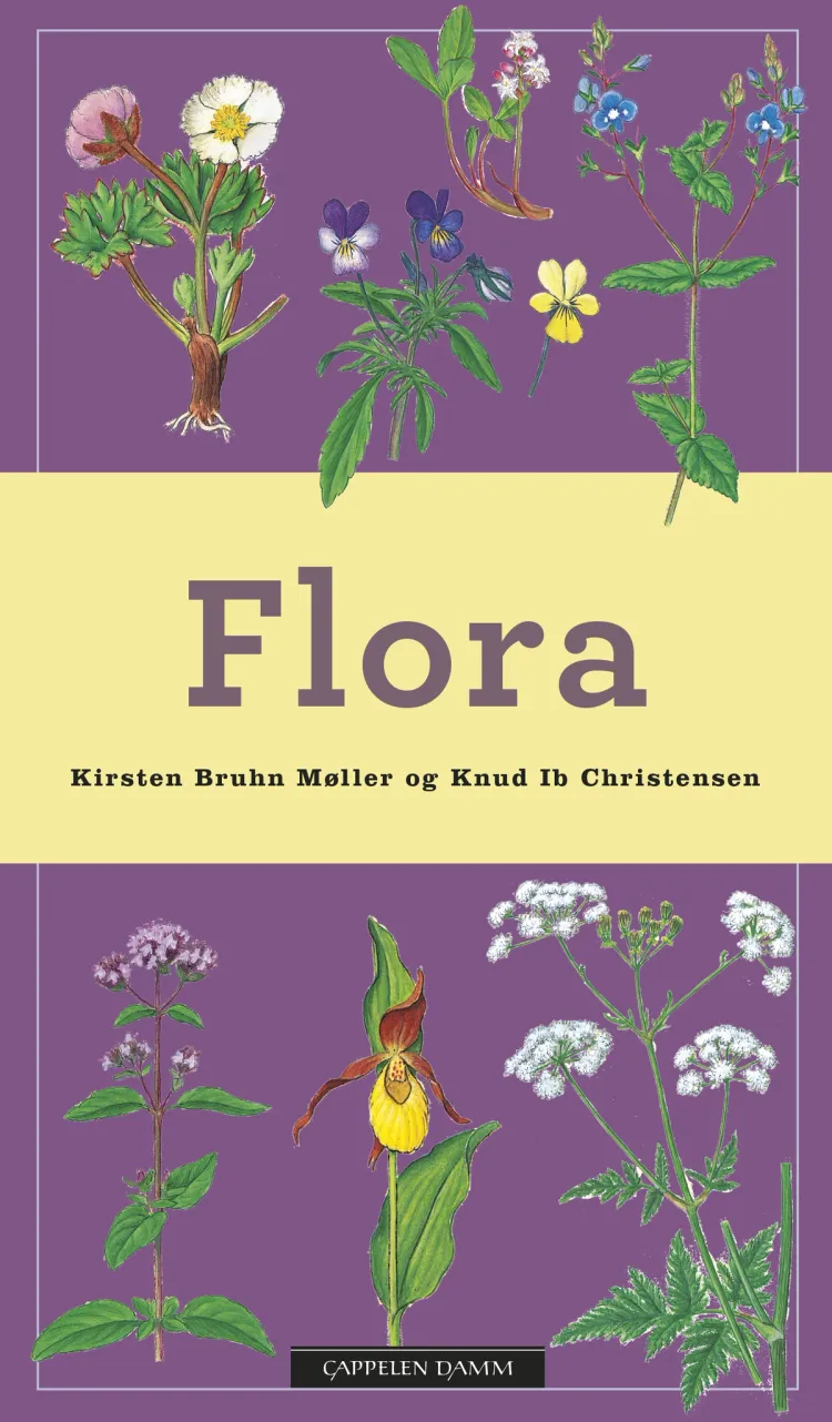 Omslag Flora av Kirsten Bruhn Møller og Knud Ib Christensen (Innbundet)