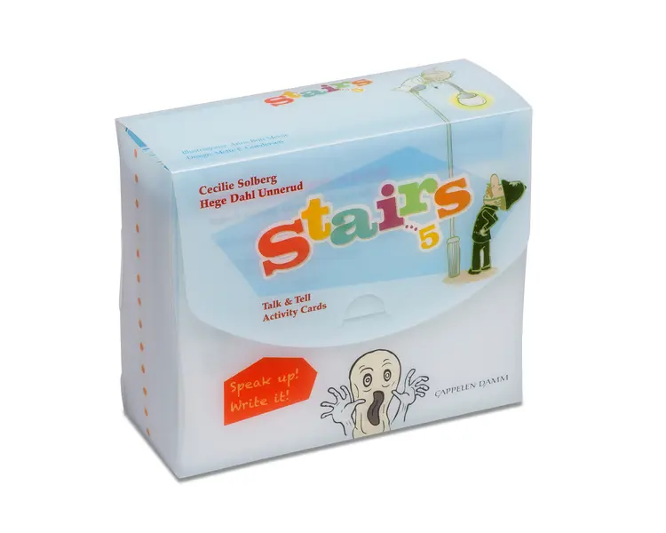 Omslag Stairs 5 Talk and Tell Activity cards av Hege Dahl Unnerud og Cecilie Solberg (Eske)