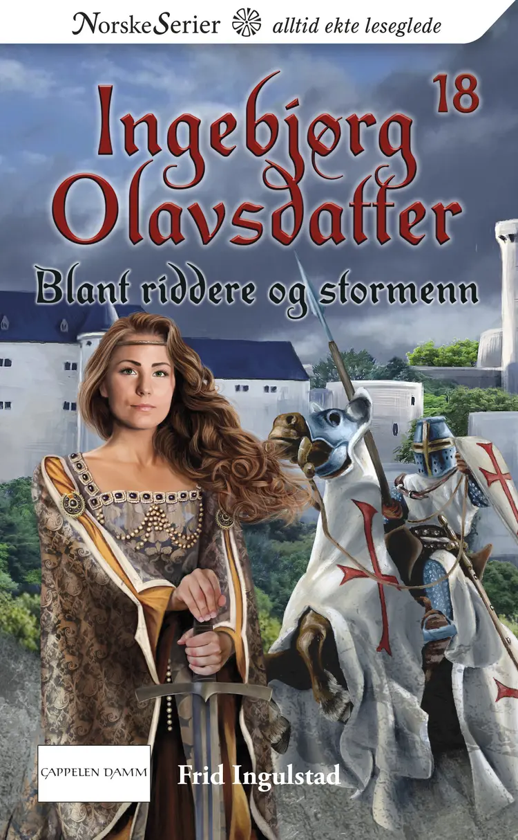 Omslag Blant riddere og stormenn av Frid Ingulstad (Heftet)