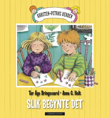 Omslag Karsten og Petra - Slik begynte det av Tor Åge Bringsværd (Innbundet)