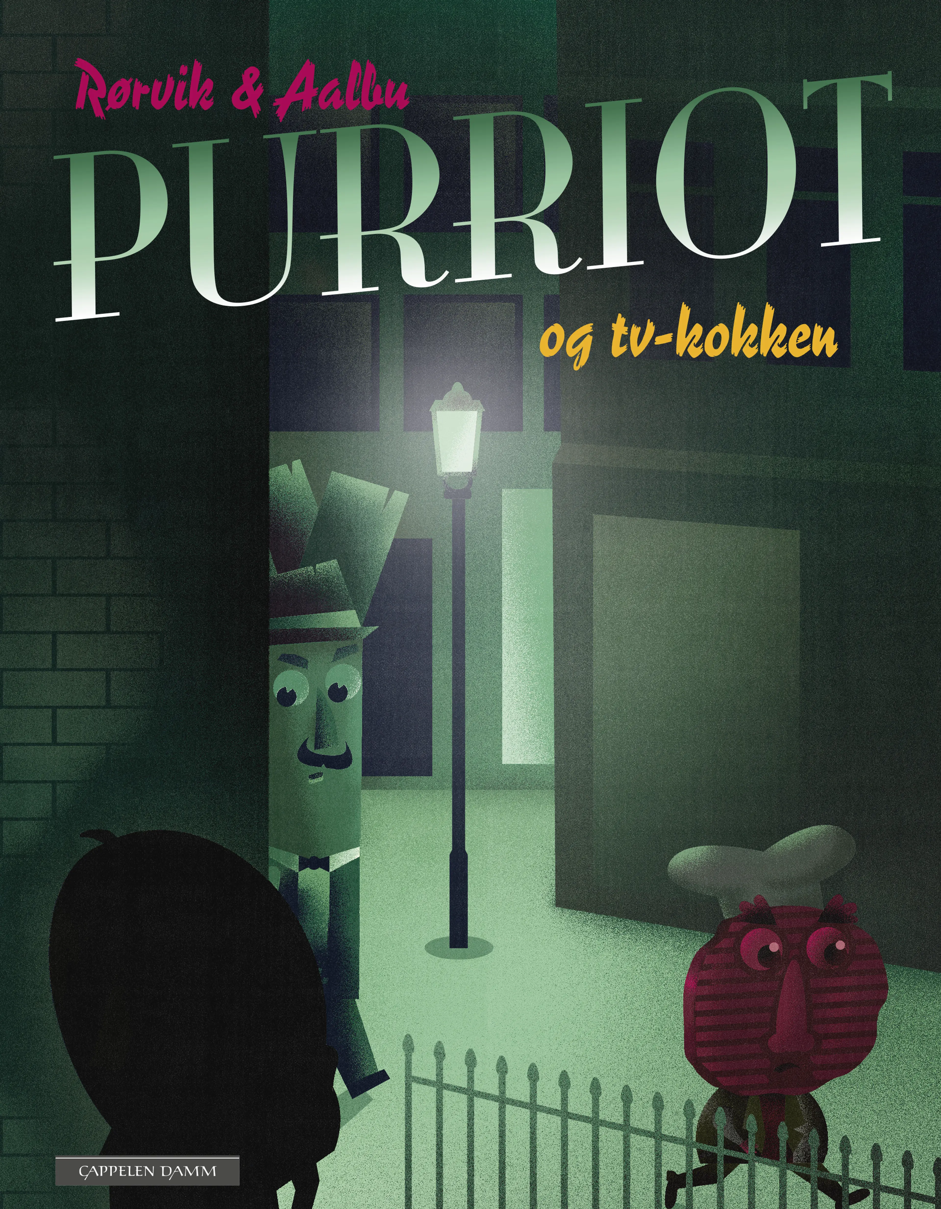 Omslag Purriot og tv-kokken av Bjørn F. Rørvik og Ragnar Aalbu (Ebok)