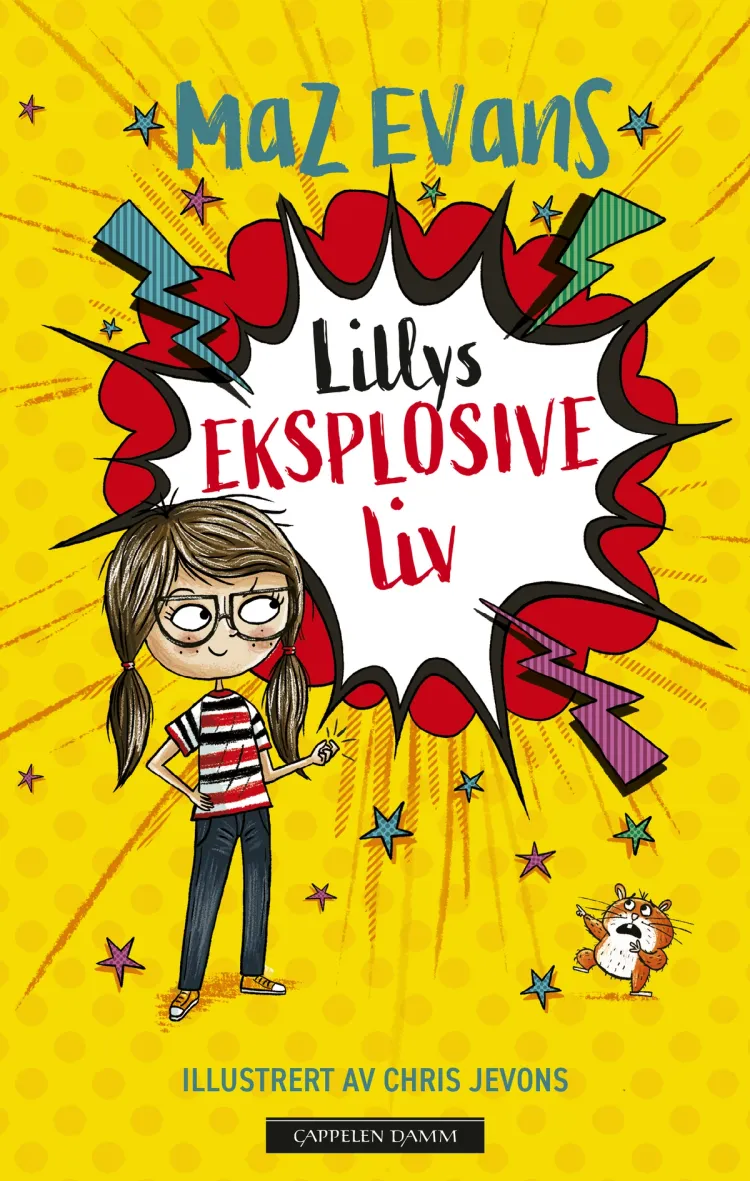 Omslag Lillys eksplosive liv av Maz Evans (Innbundet)