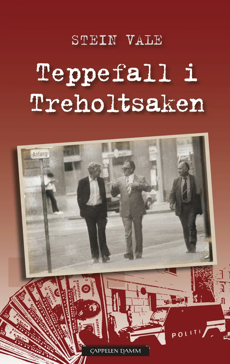 Omslag Teppefall i Treholtsaken av Stein Vale (Innbundet)