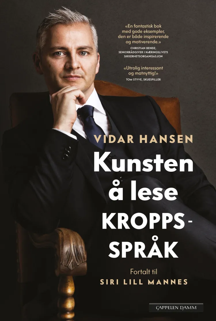 Omslag Kunsten å lese kroppsspråk av Vidar Hansen og Siri Lill Mannes (Ebok)