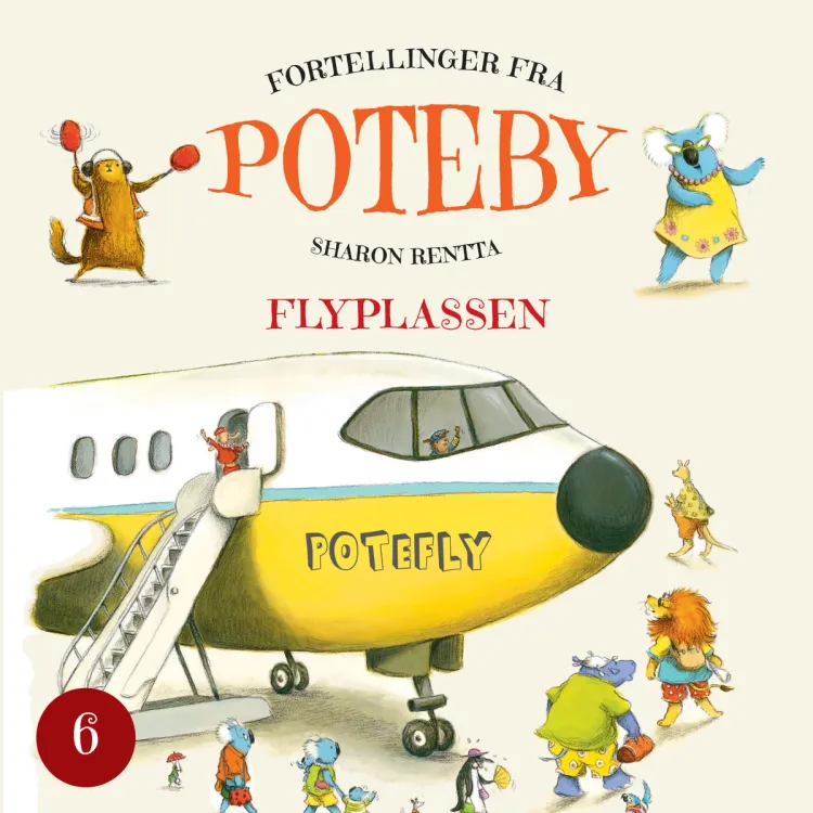 Omslag Poteby - Flyplassen av Sharon Rentta (Lydbok)