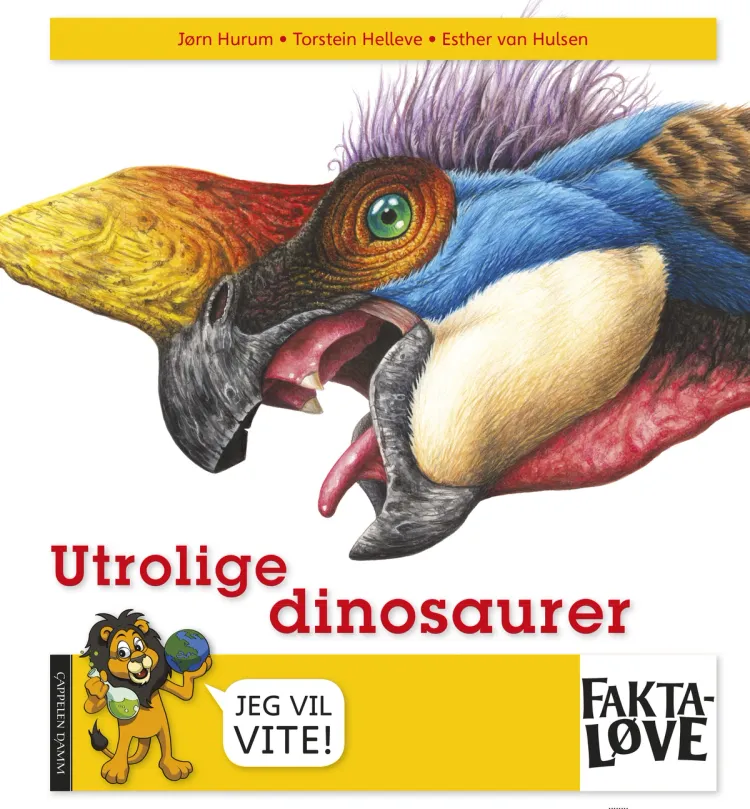 Omslag Utrolige dinosaurer av Jørn H. Hurum og Torstein Helleve (Innbundet)