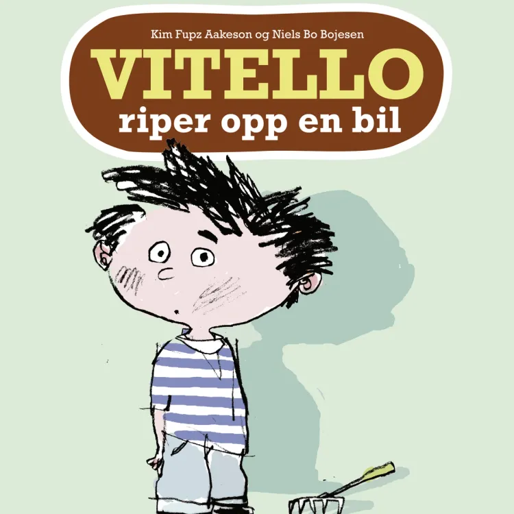 Omslag Vitello riper opp en bil av Kim Fupz Aakeson (Lydbok)
