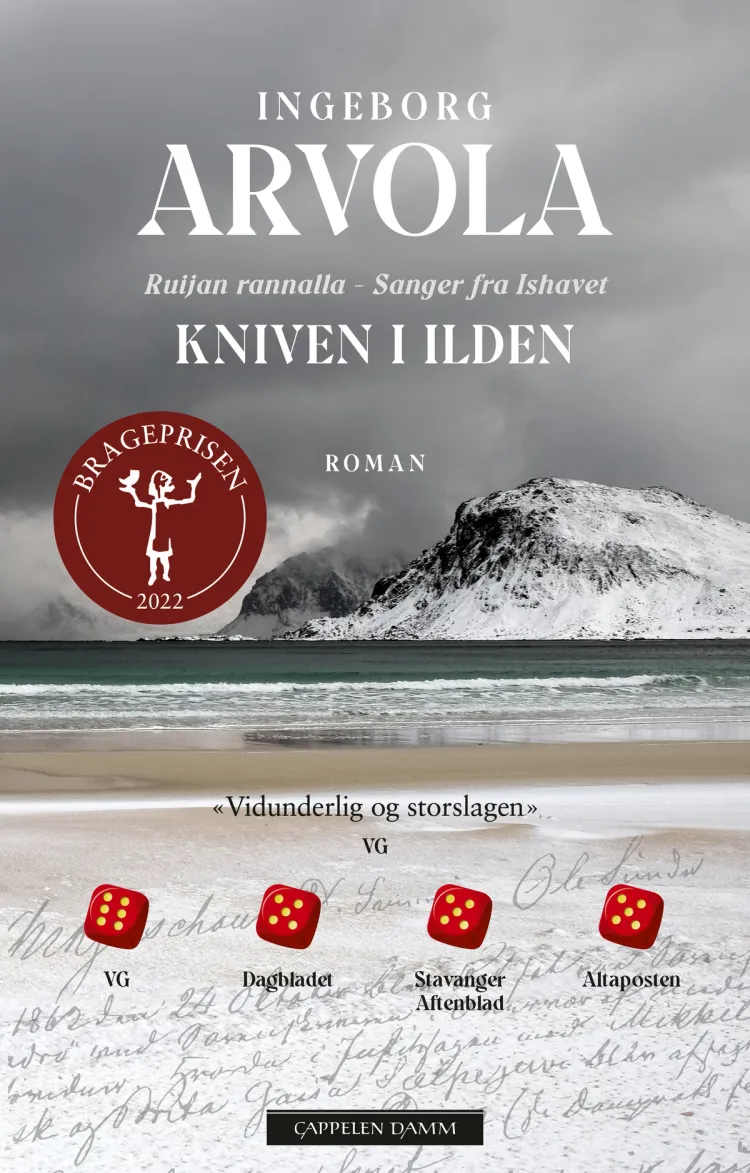 Omslag Kniven i ilden av Ingeborg Arvola (Innbundet)