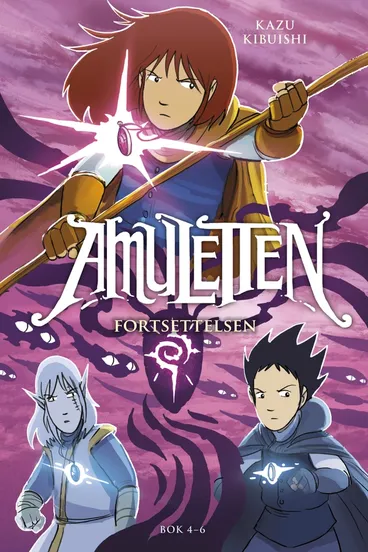 Omslag Amuletten 4-6 FORTSETTELSEN av Kazu Kibuishi (Innbundet)