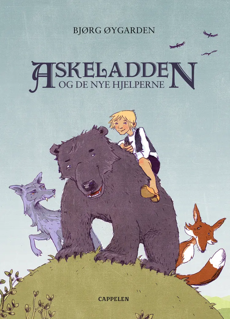 Omslag Askeladden og de nye hjelperne av Bjørg Øygarden (Innbundet)