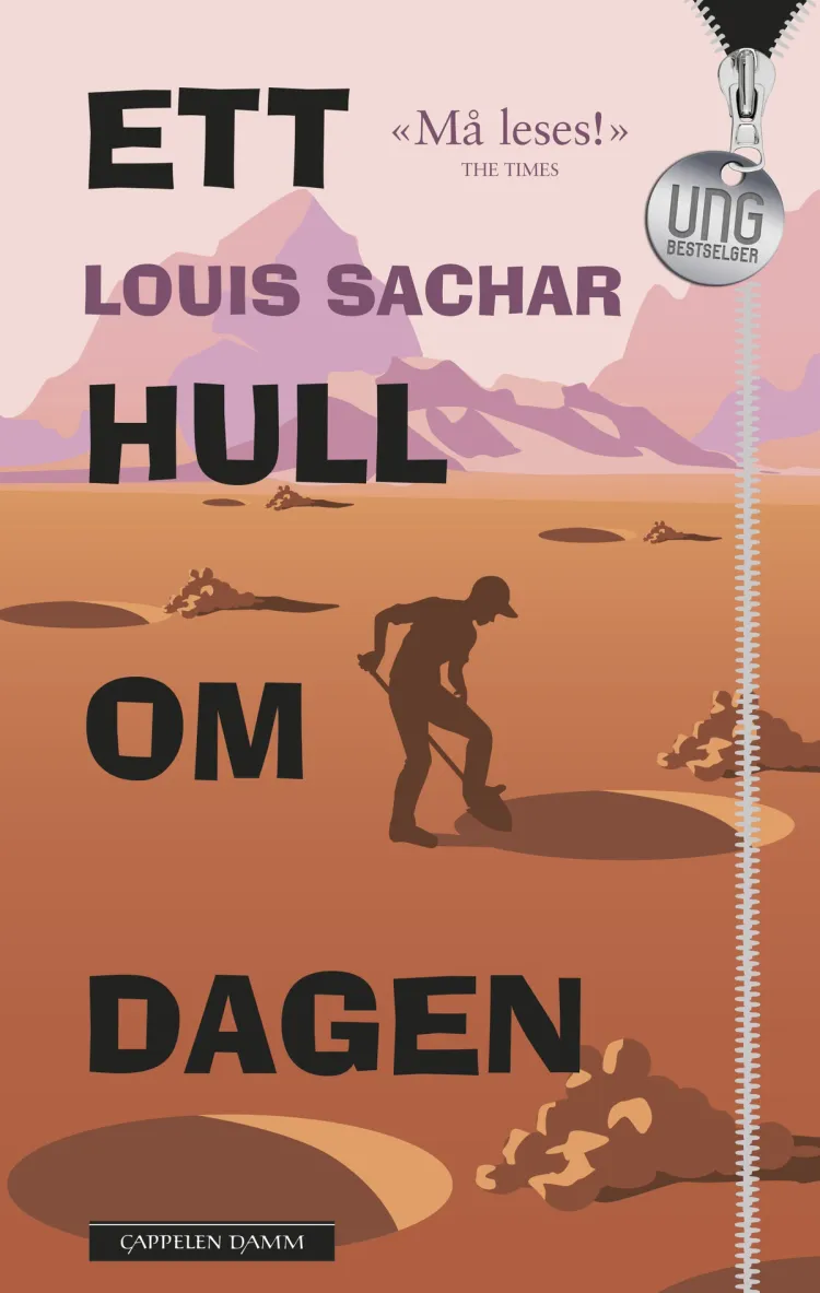 Omslag Ett hull om dagen av Louis Sachar (Heftet)