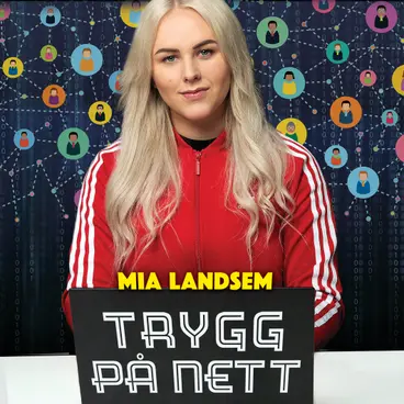 Omslag Trygg på nett av Mia Landsem (Lydbok)