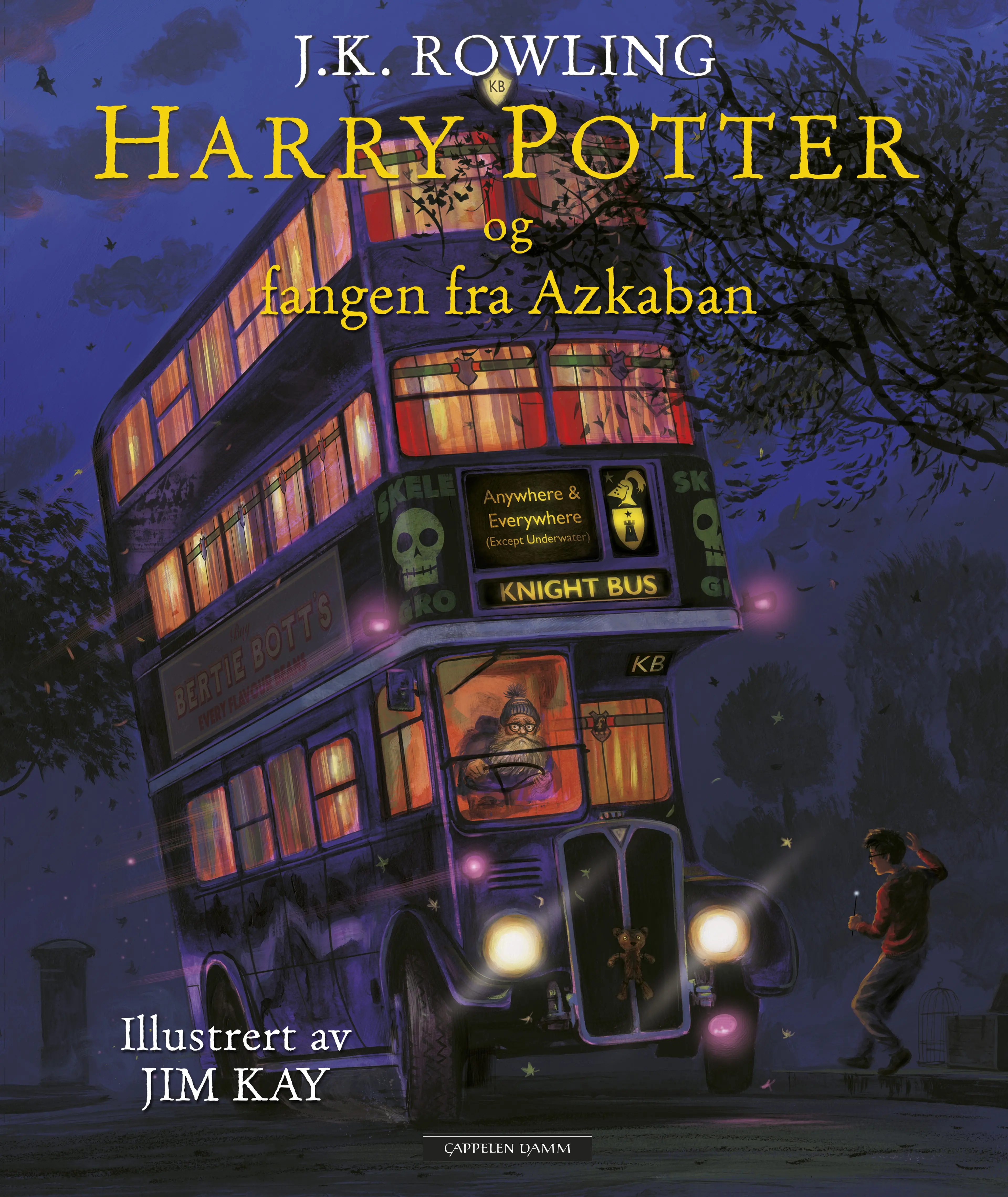 Omslag Harry Potter og fangen fra Azkaban av J.K. Rowling (Innbundet)