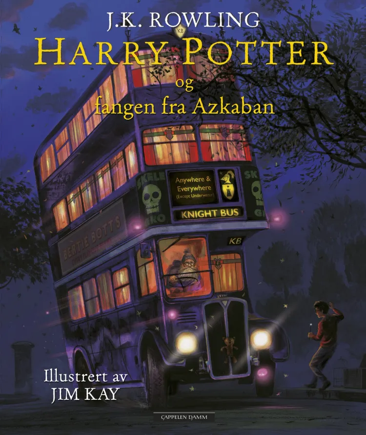 Omslag Harry Potter og fangen fra Azkaban av J.K. Rowling (Innbundet)