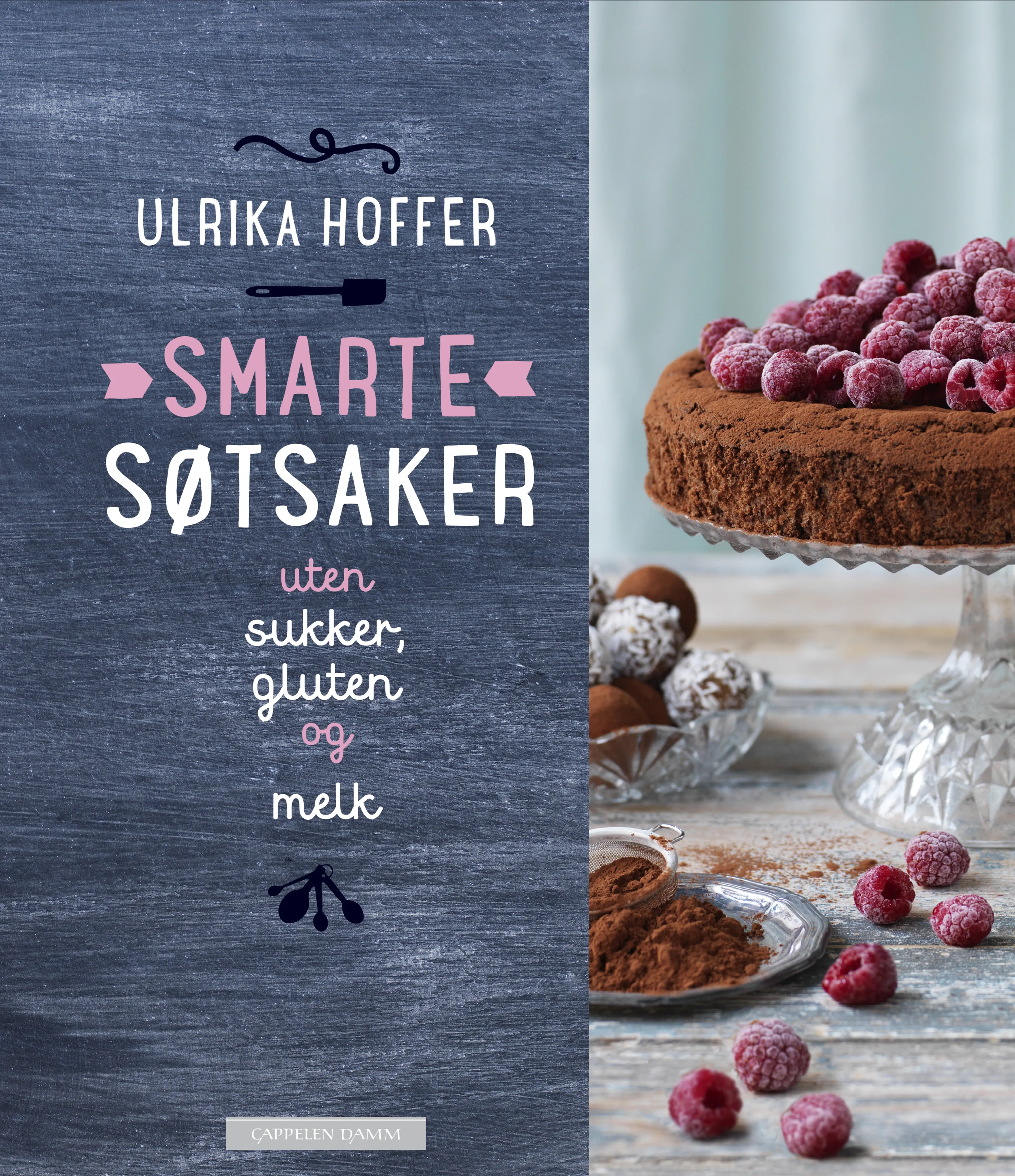 Omslag Smarte søtsaker  - helt uten sukker, gluten og melk av Ulrika Hoffer (Innbundet)