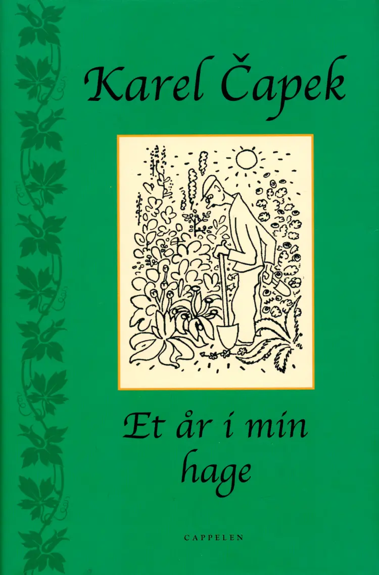 Omslag Et år i min hage av Karel Capek (Innbundet)