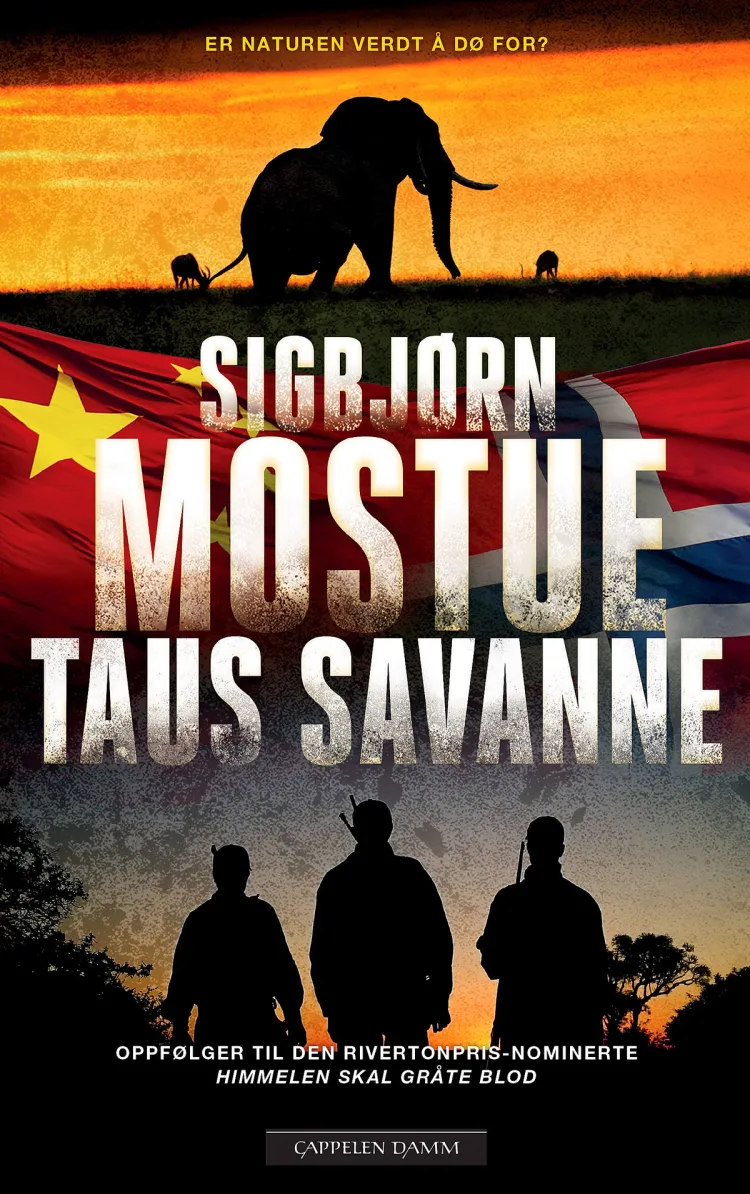 Omslag Taus savanne av Sigbjørn Mostue (Innbundet)