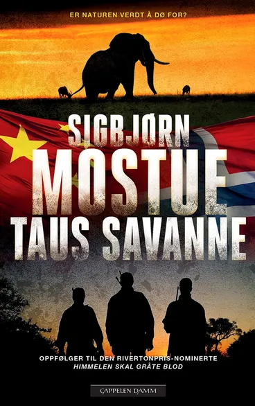 Omslag Taus savanne av Sigbjørn Mostue (Innbundet)