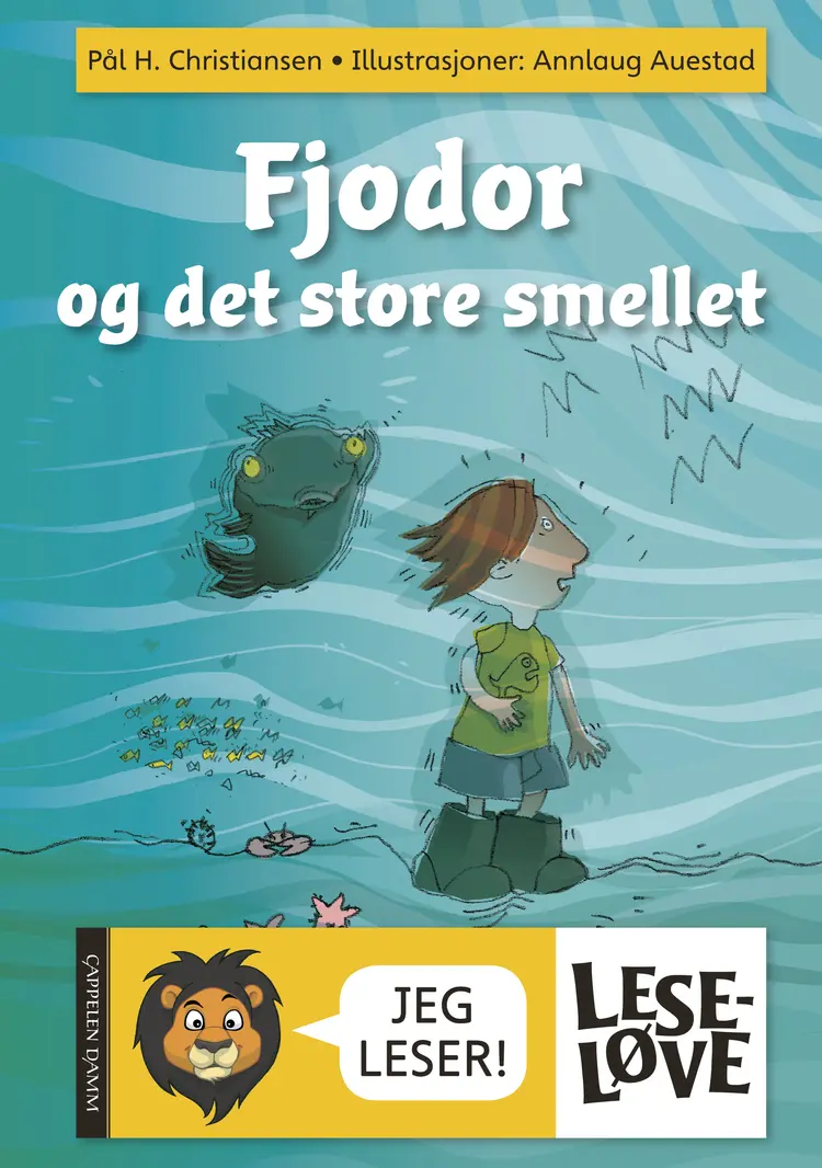 Omslag Leseløve - Fjodor og det store smellet av Pål H. Christiansen (Innbundet)