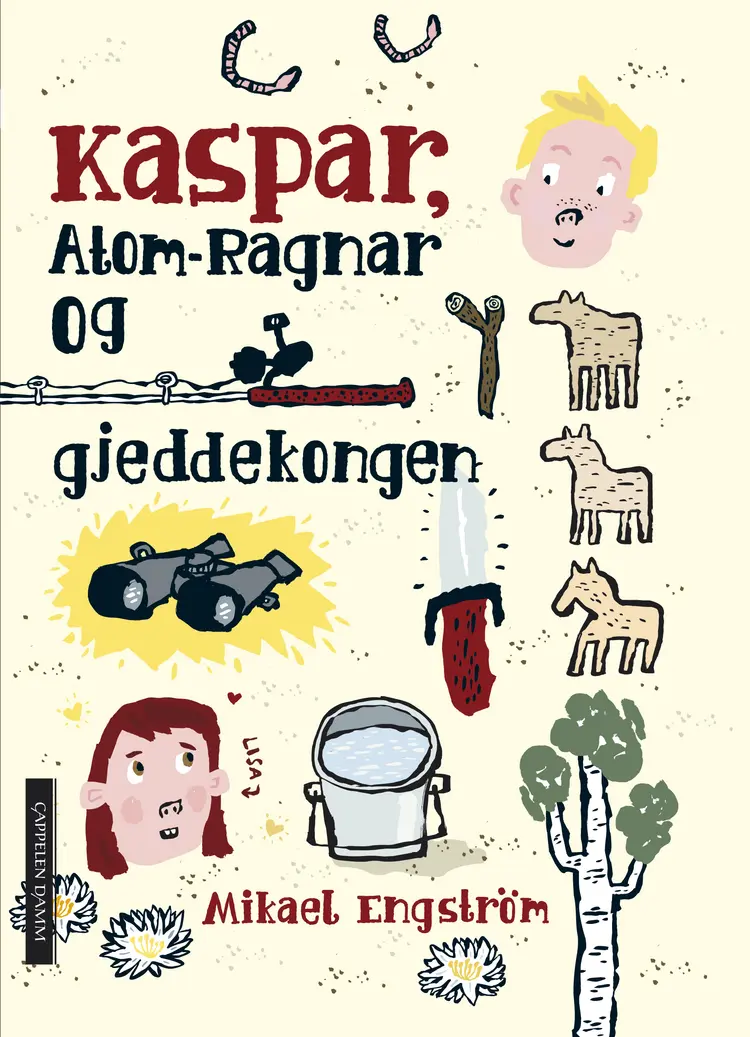 Omslag Kaspar, Atom-Ragnar og gjeddekongen av Mikael Engström (Innbundet)
