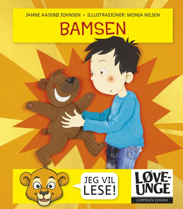 Omslag Løveunge - Bamsen av Janne Aasebø Johnsen (Innbundet)