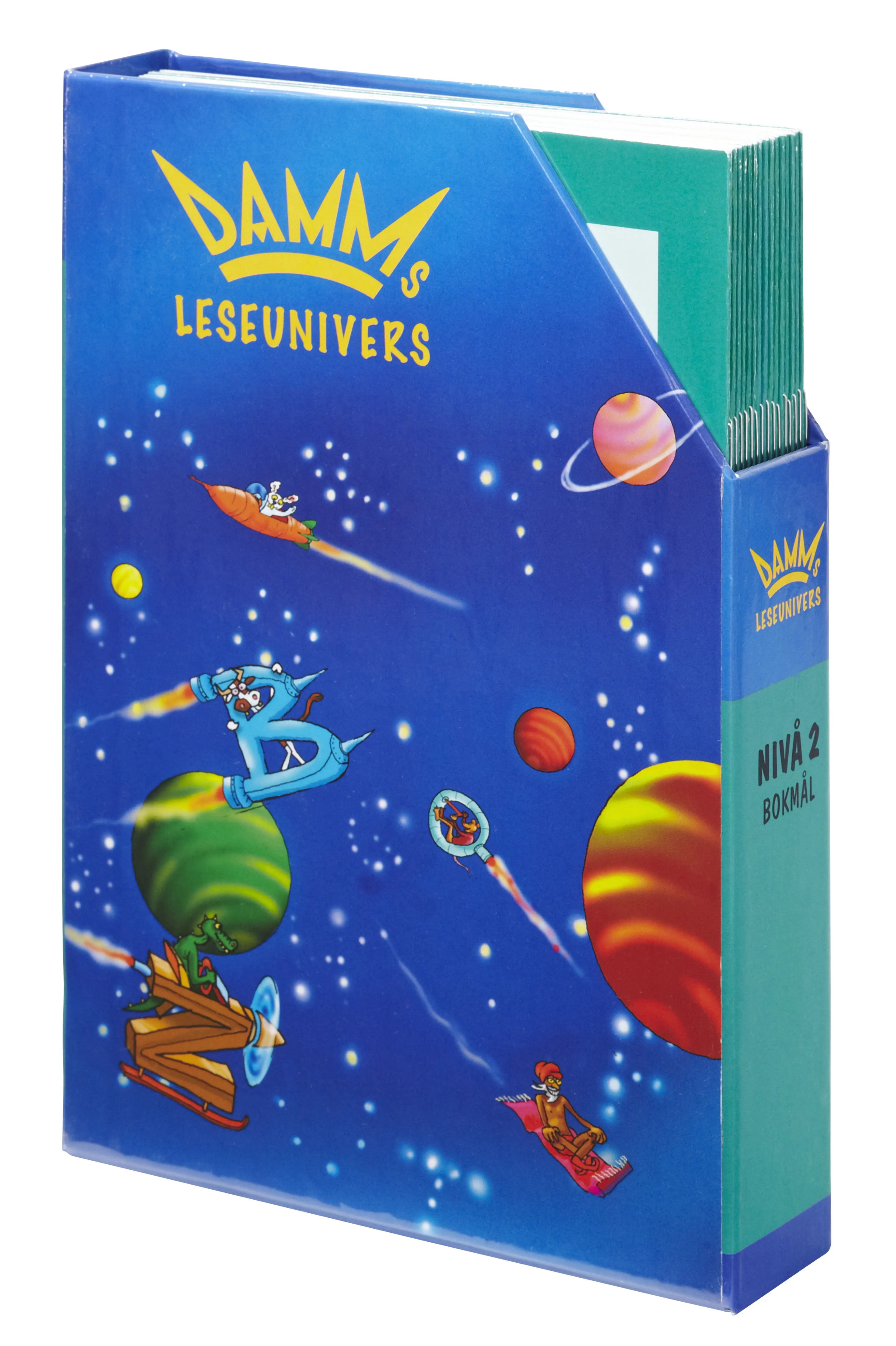 Omslag Damms leseunivers 1 Nivå 2 av Birgit Eriksson (Eske)