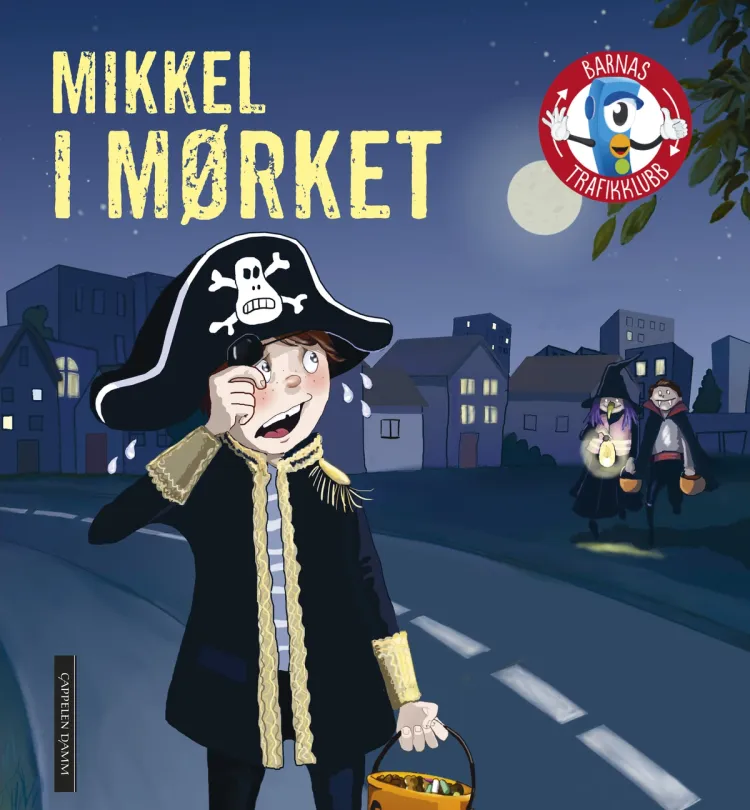 Omslag Barnas Trafikklubb - Mikkel i mørket av Carsten Flink (Innbundet)