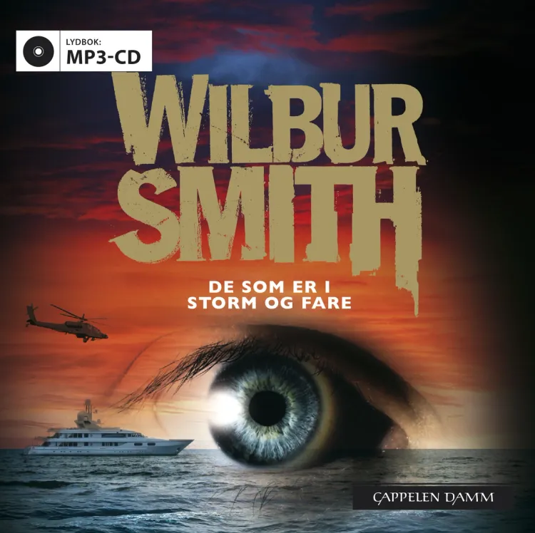 Omslag De som er i storm og fare av Wilbur Smith (CD)