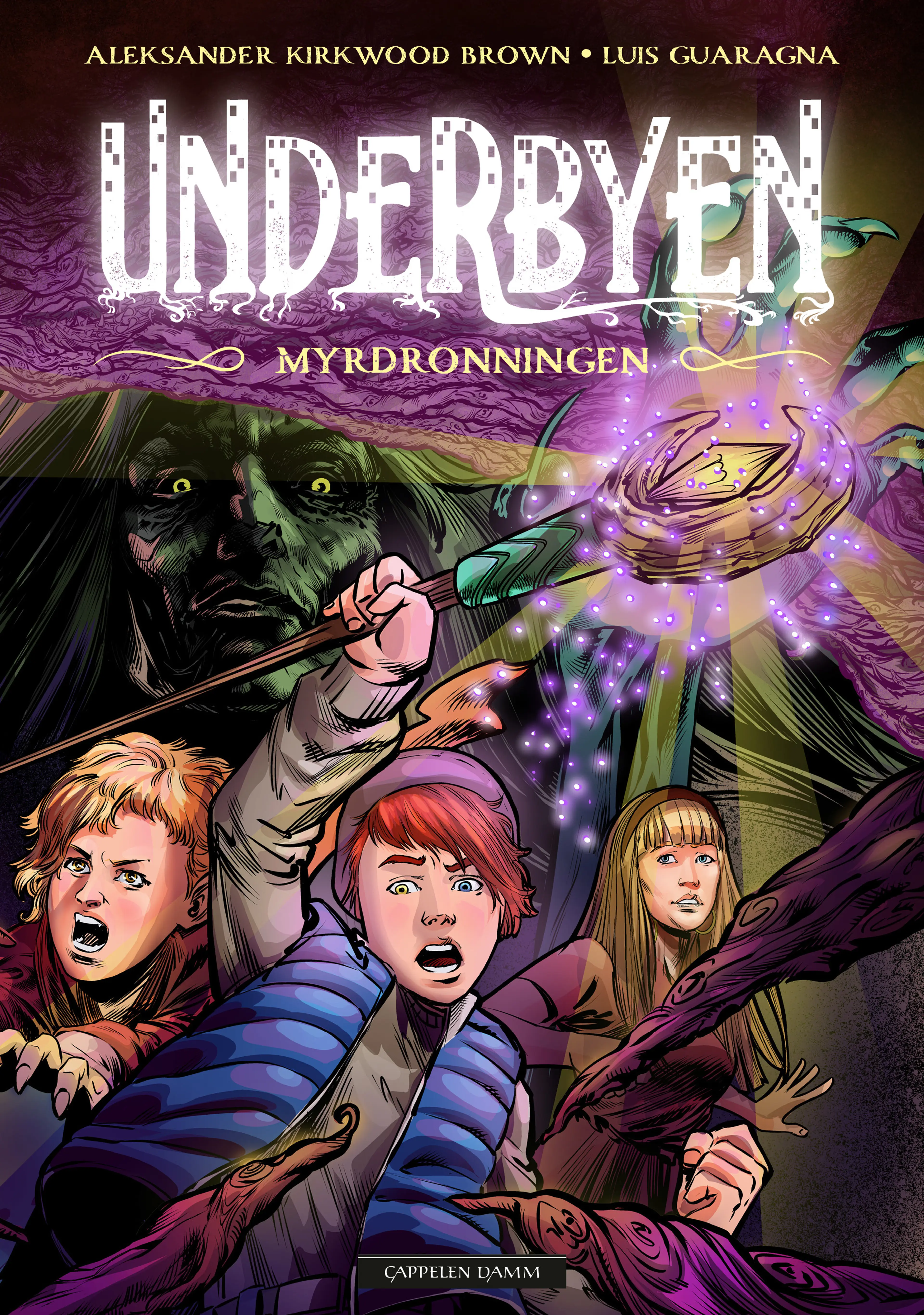 Omslag Underbyen - Myrdronningen av Aleksander Kirkwood Brown (Innbundet)