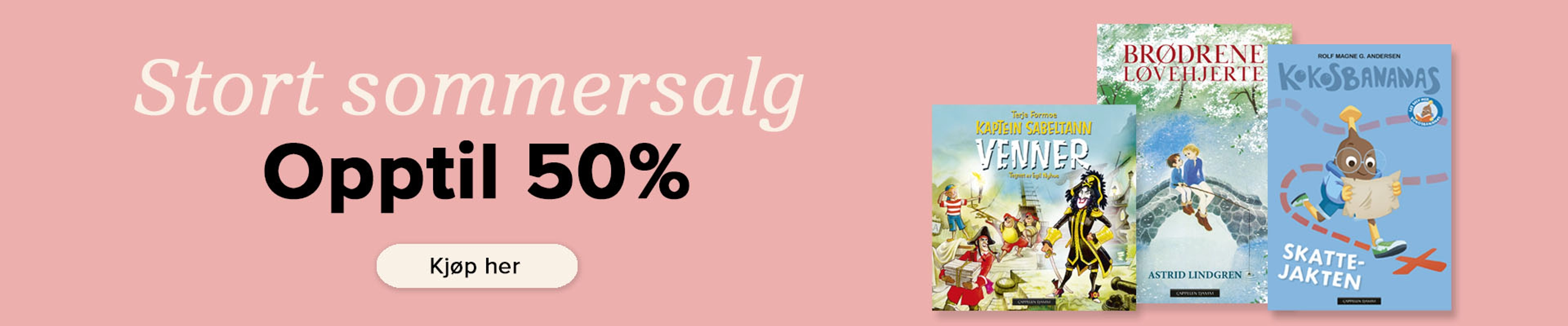 Stort sommersalg - Opptil 50%