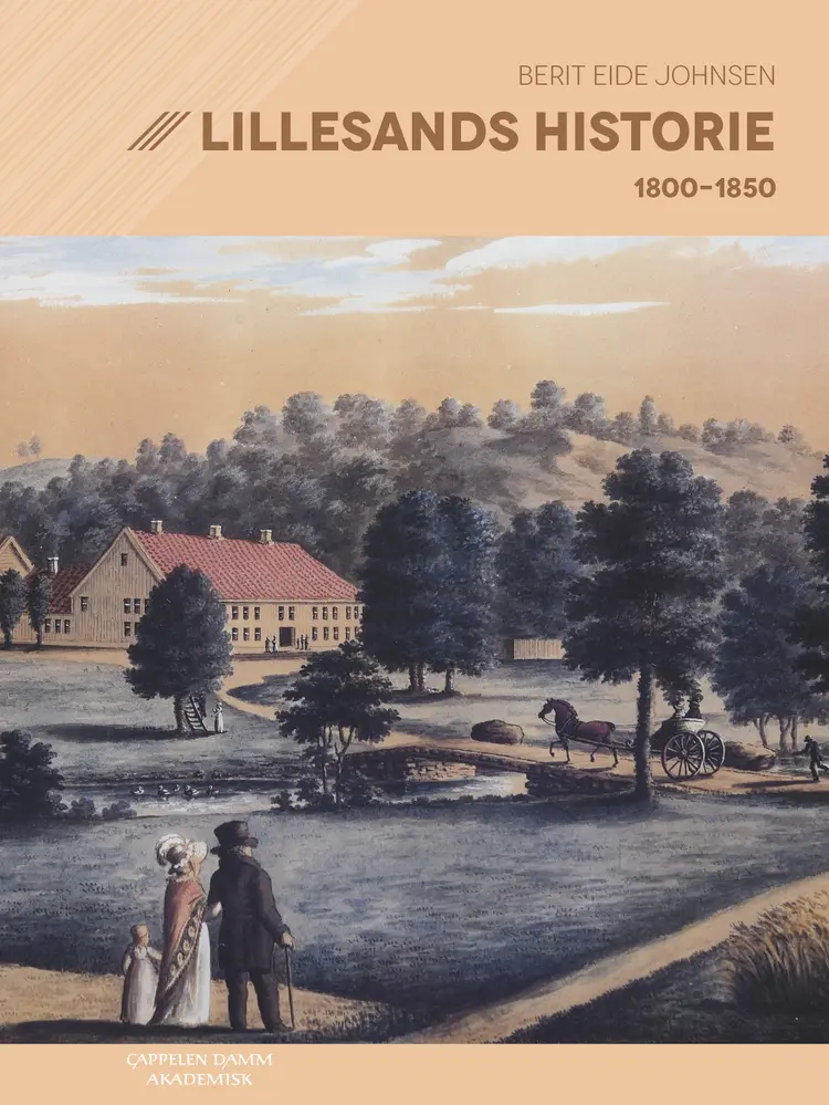 Omslag Lillesands historie av Berit Eide Johnsen (Innbundet)