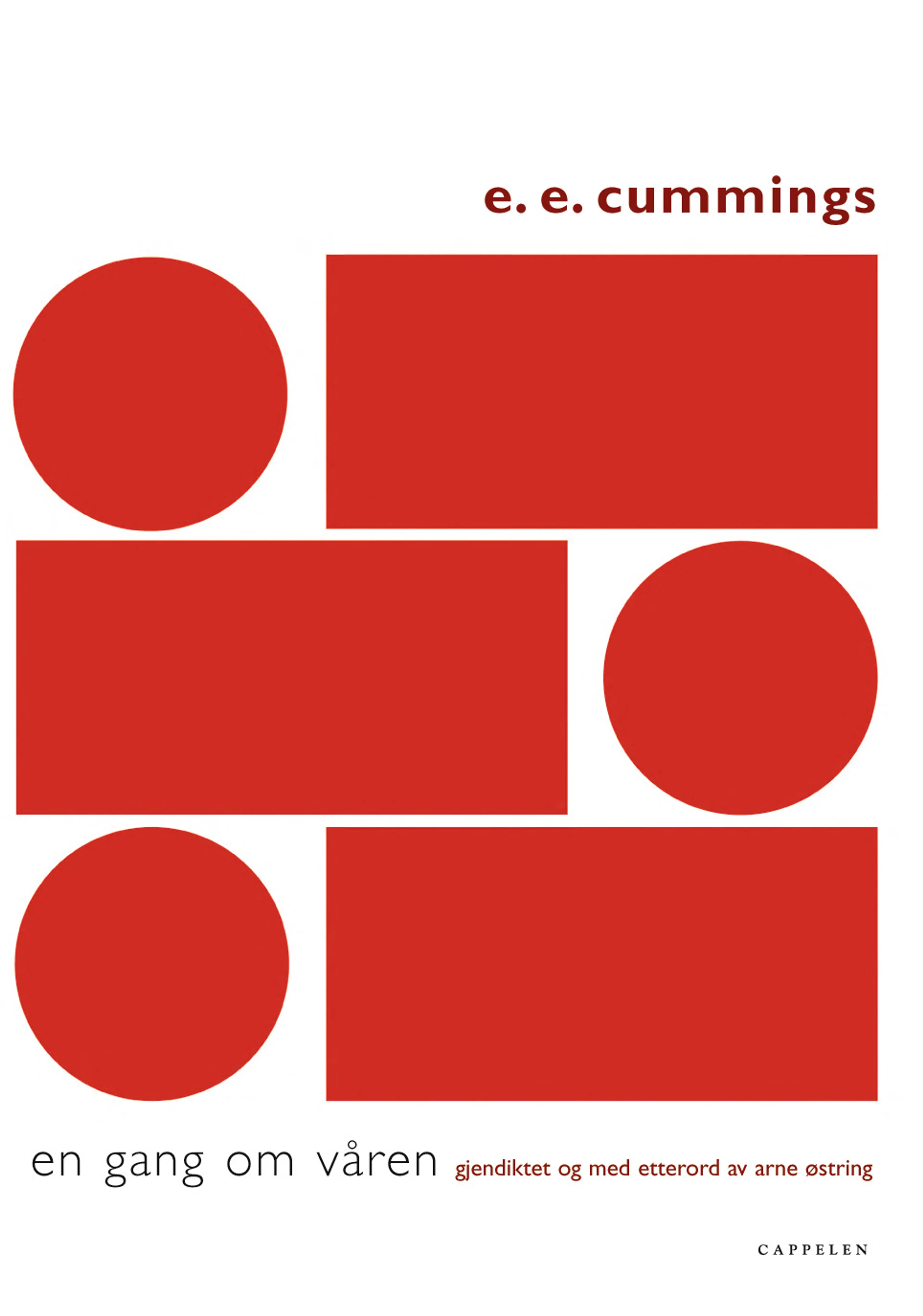 Omslag En gang om våren av Cummings, E.E. / Østring, Arne (Heftet)