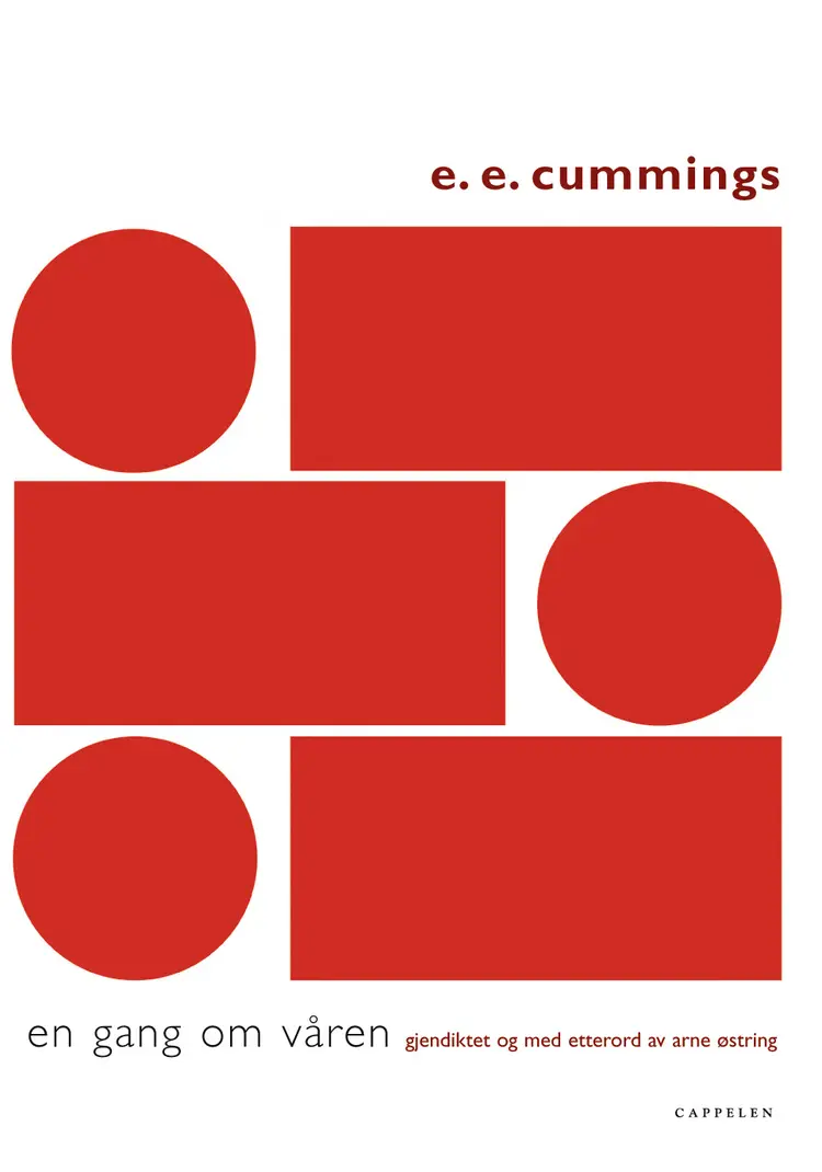 Omslag En gang om våren av Cummings, E.E. / Østring, Arne (Heftet)