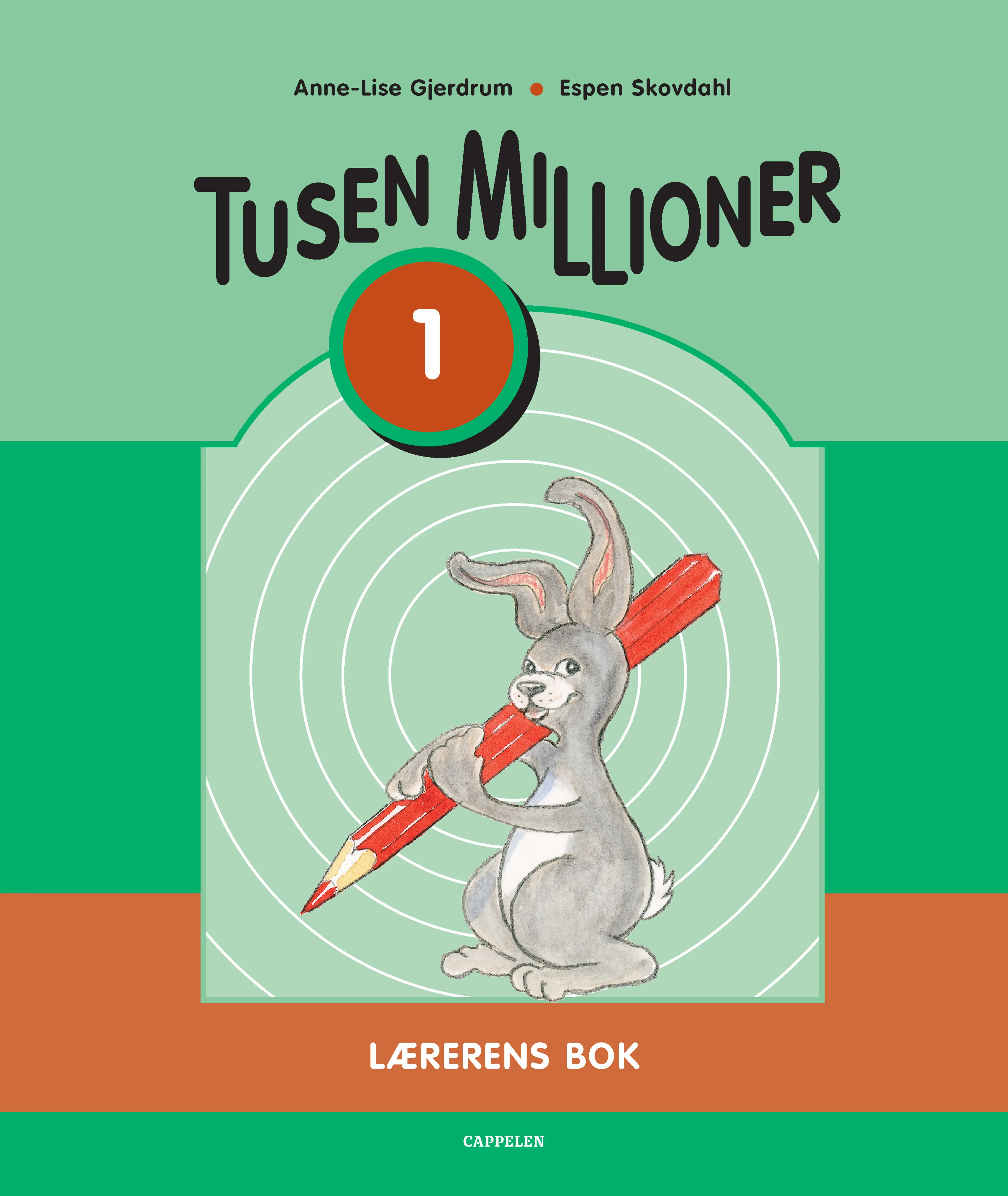 Omslag Tusen millioner Ny utgave 1 Lærerens bok av Anne-Lise Gjerdrum og Espen Skovdahl (Ukjent)