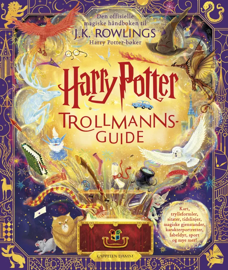Omslag Harry Potter – Trollmannsguide av J.K. Rowling (Innbundet)