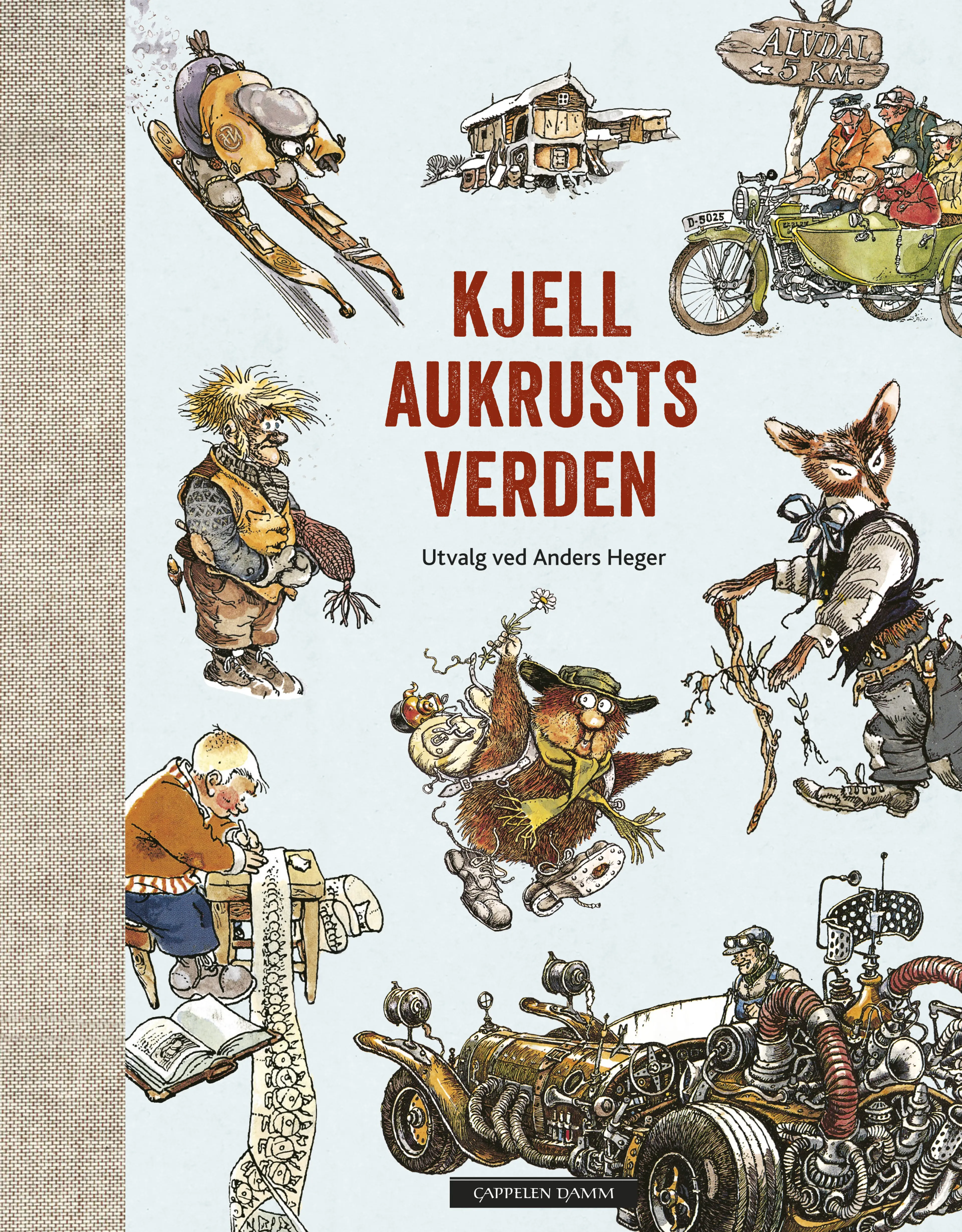 Omslag Kjell Aukrusts verden av Kjell Aukrust og Anders Heger (Innbundet)