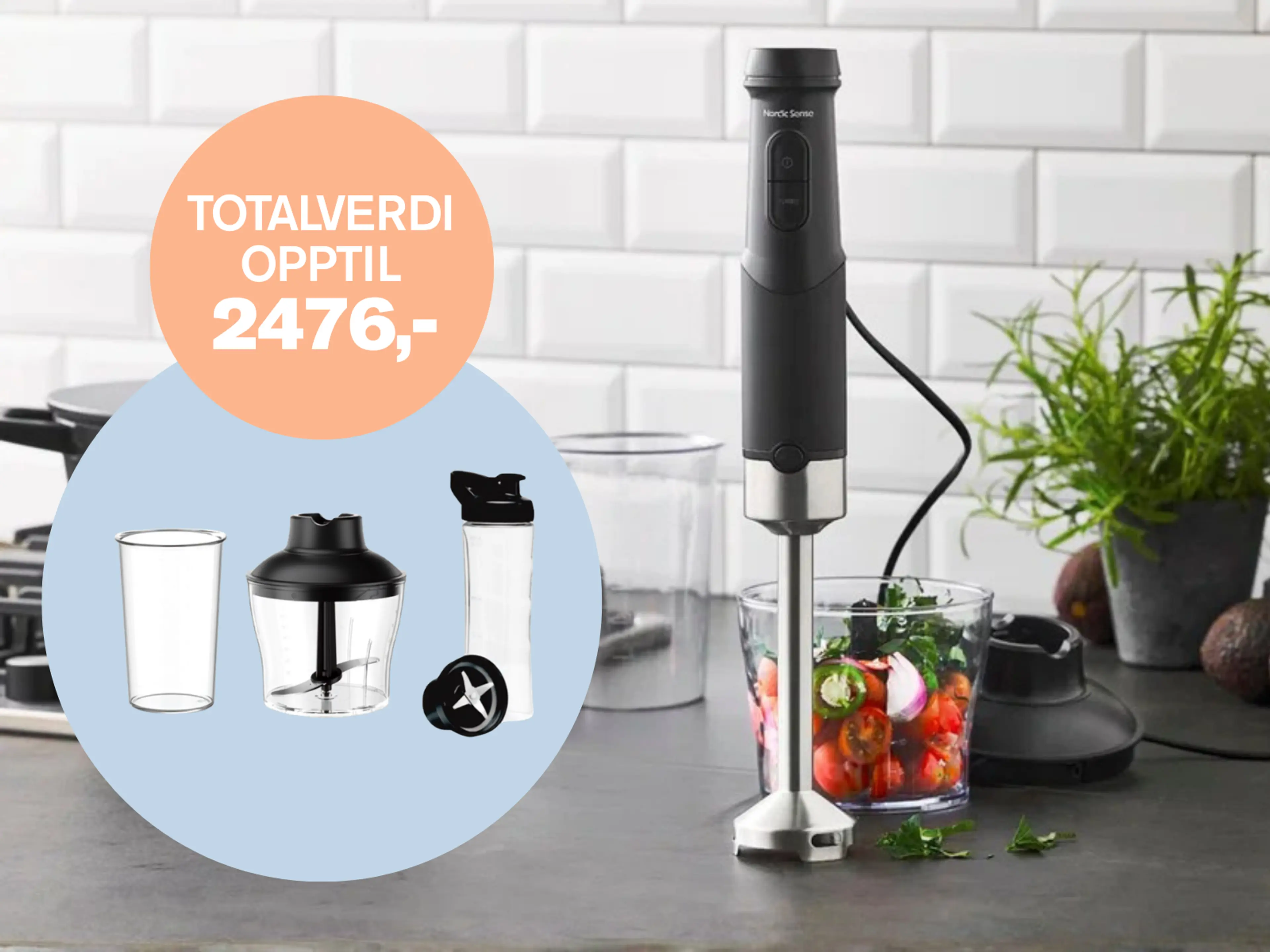 Bli medlem i Bestselgerklubben og få velkomstpakke med praktisk stavmiksersett fra Nordic Sense og 3 valgfrie bøker gratis*