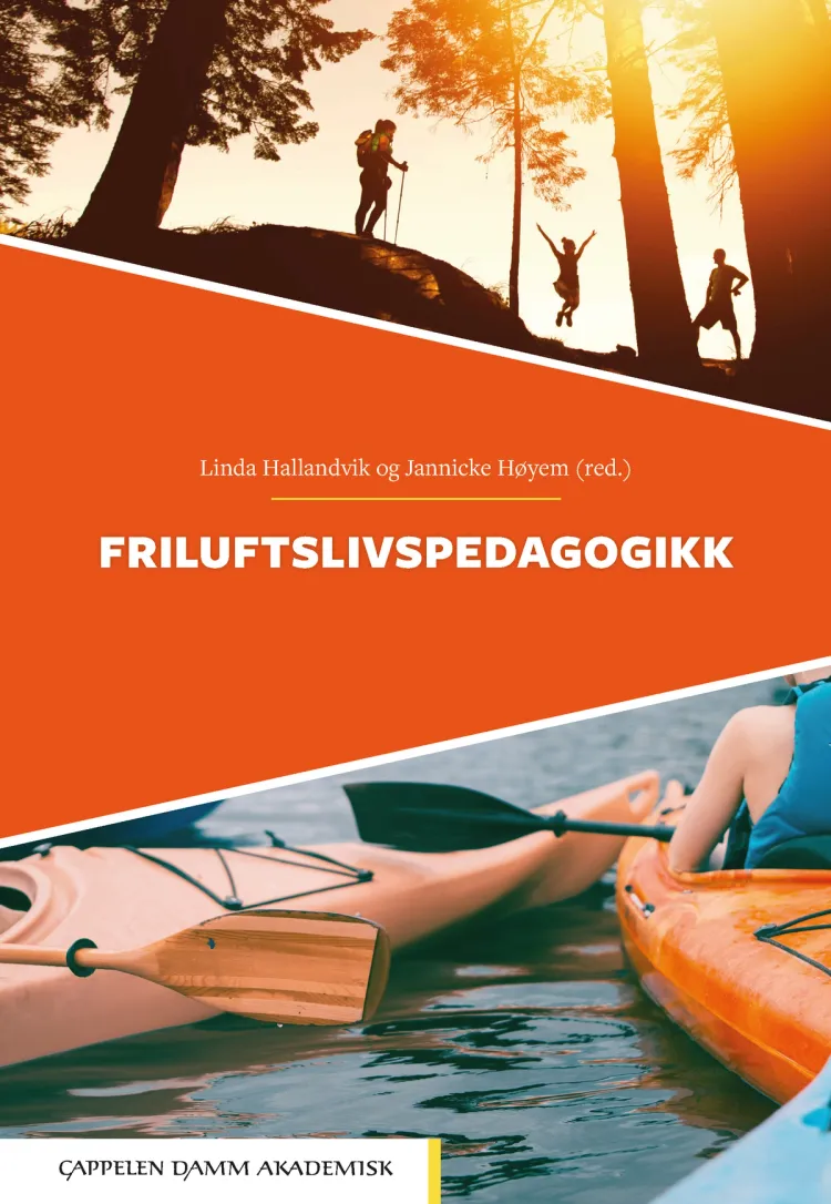 Omslag Friluftslivspedagogikk av Linda Hallandvik og Jannicke Høyem (red.) (Heftet)