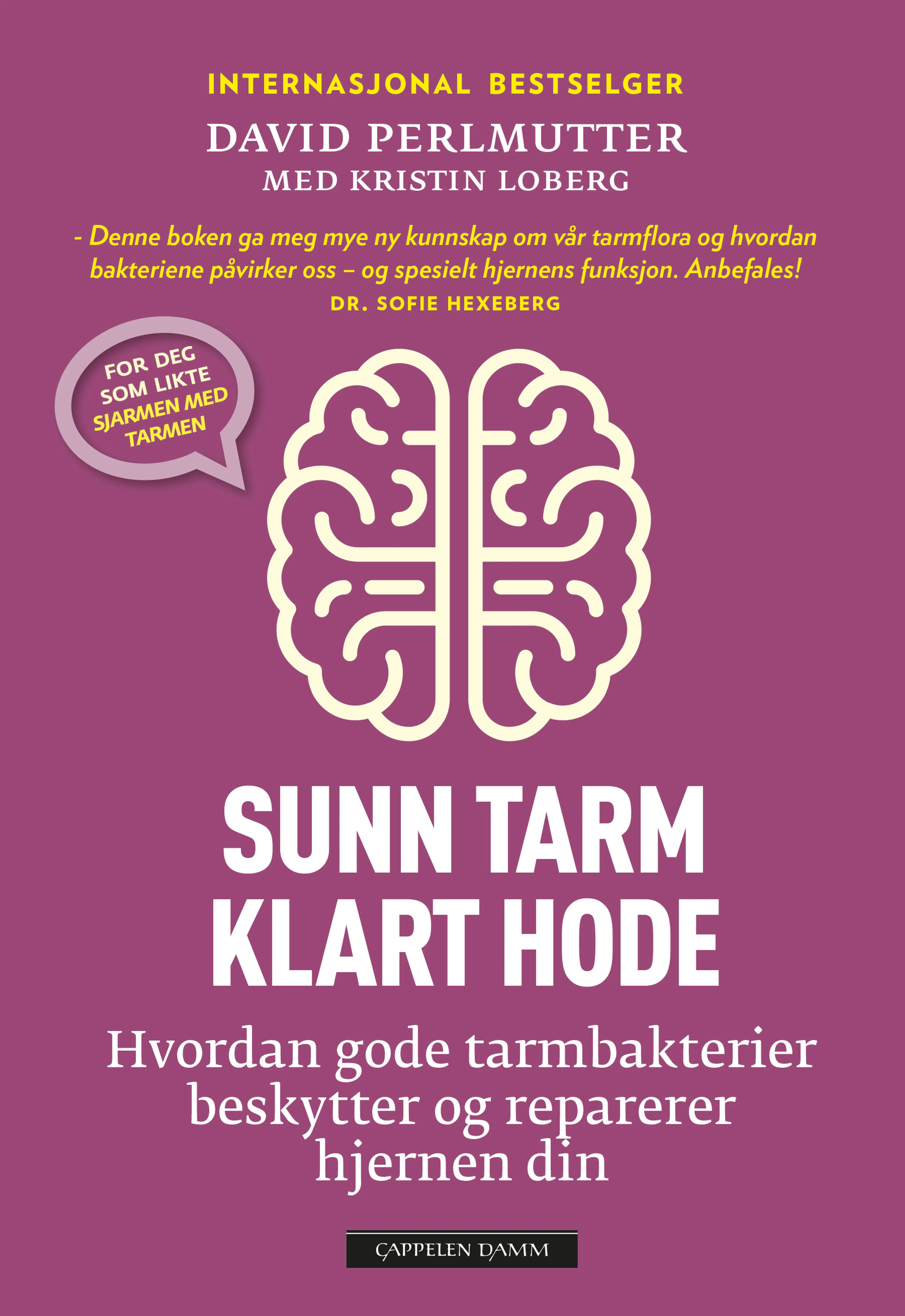 Omslag Sunn tarm - klart hode av David Perlmutter (Innbundet)