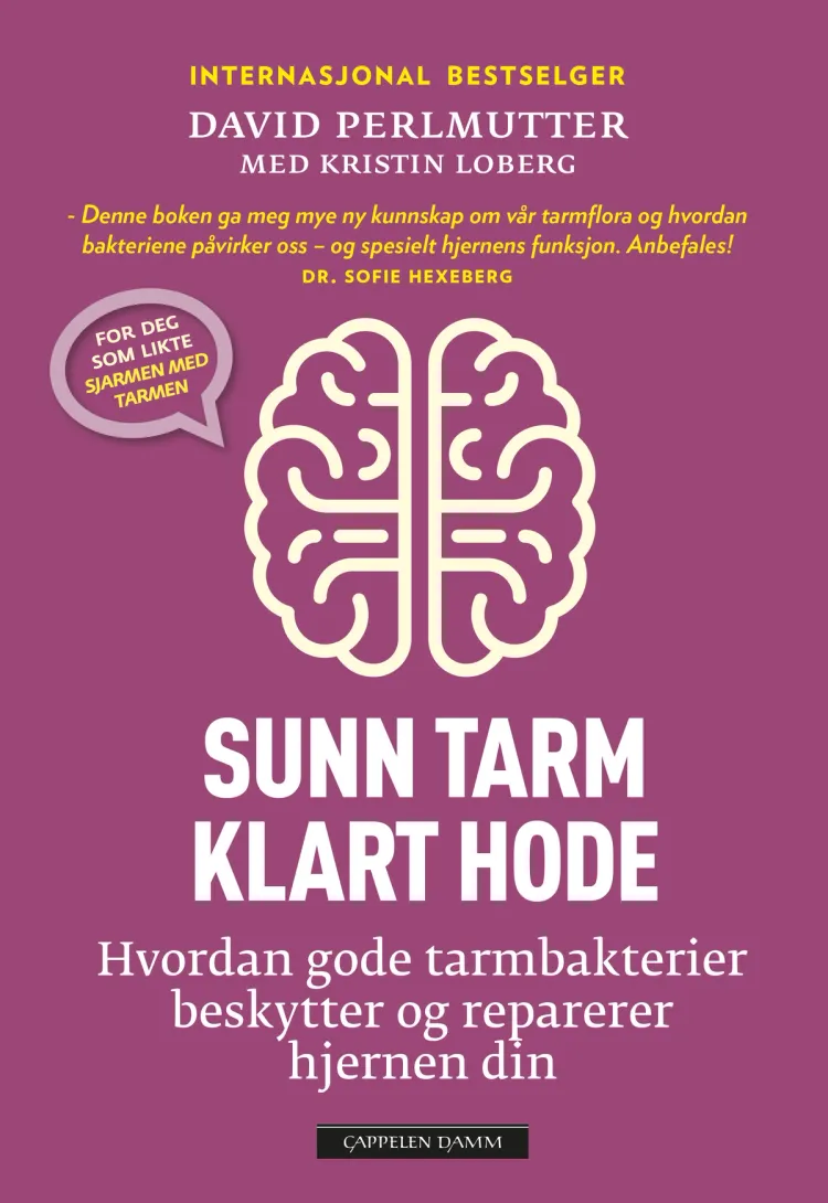 Omslag Sunn tarm - klart hode av David Perlmutter (Innbundet)