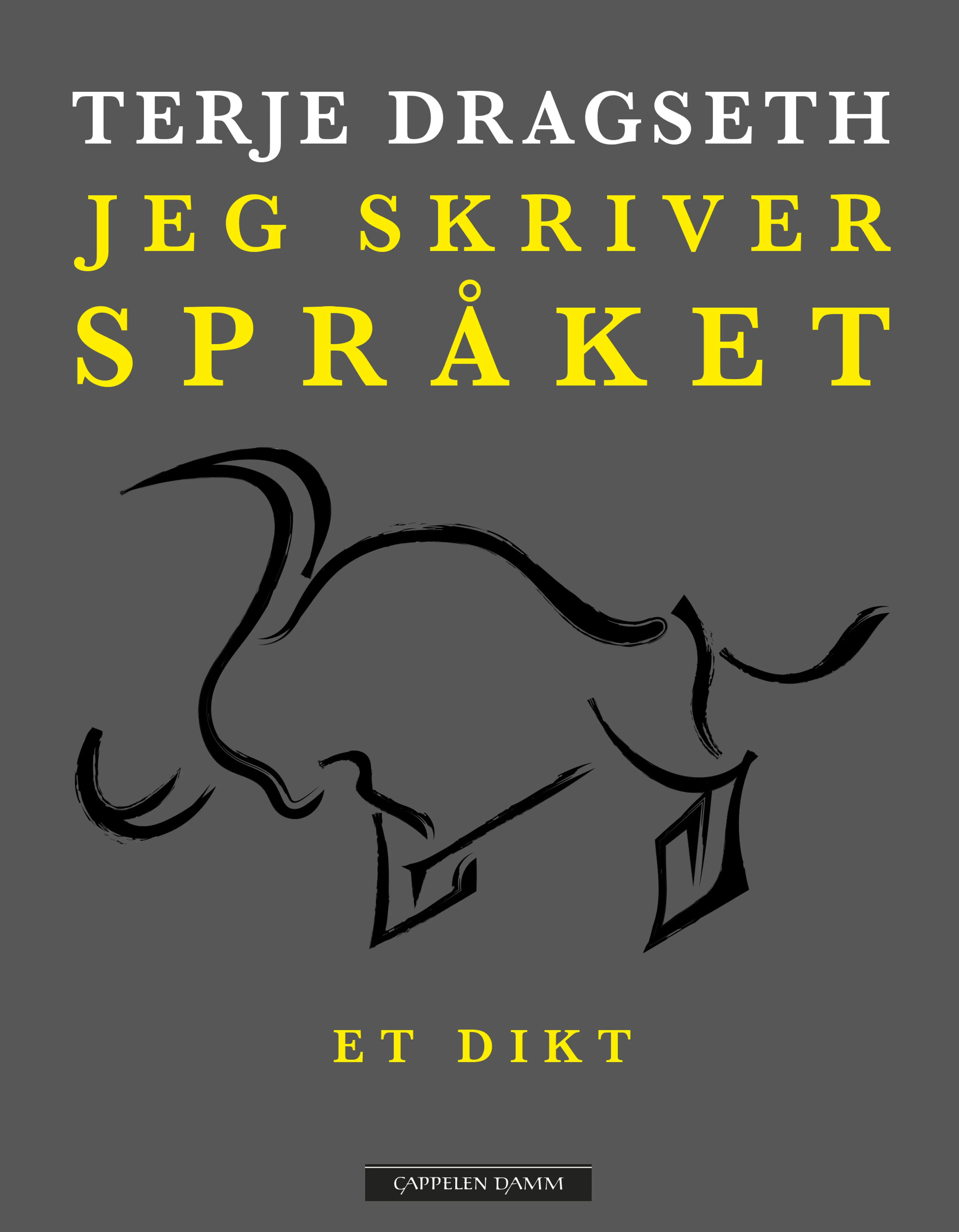 Omslag Jeg skriver språket av Terje Dragseth (Innbundet)
