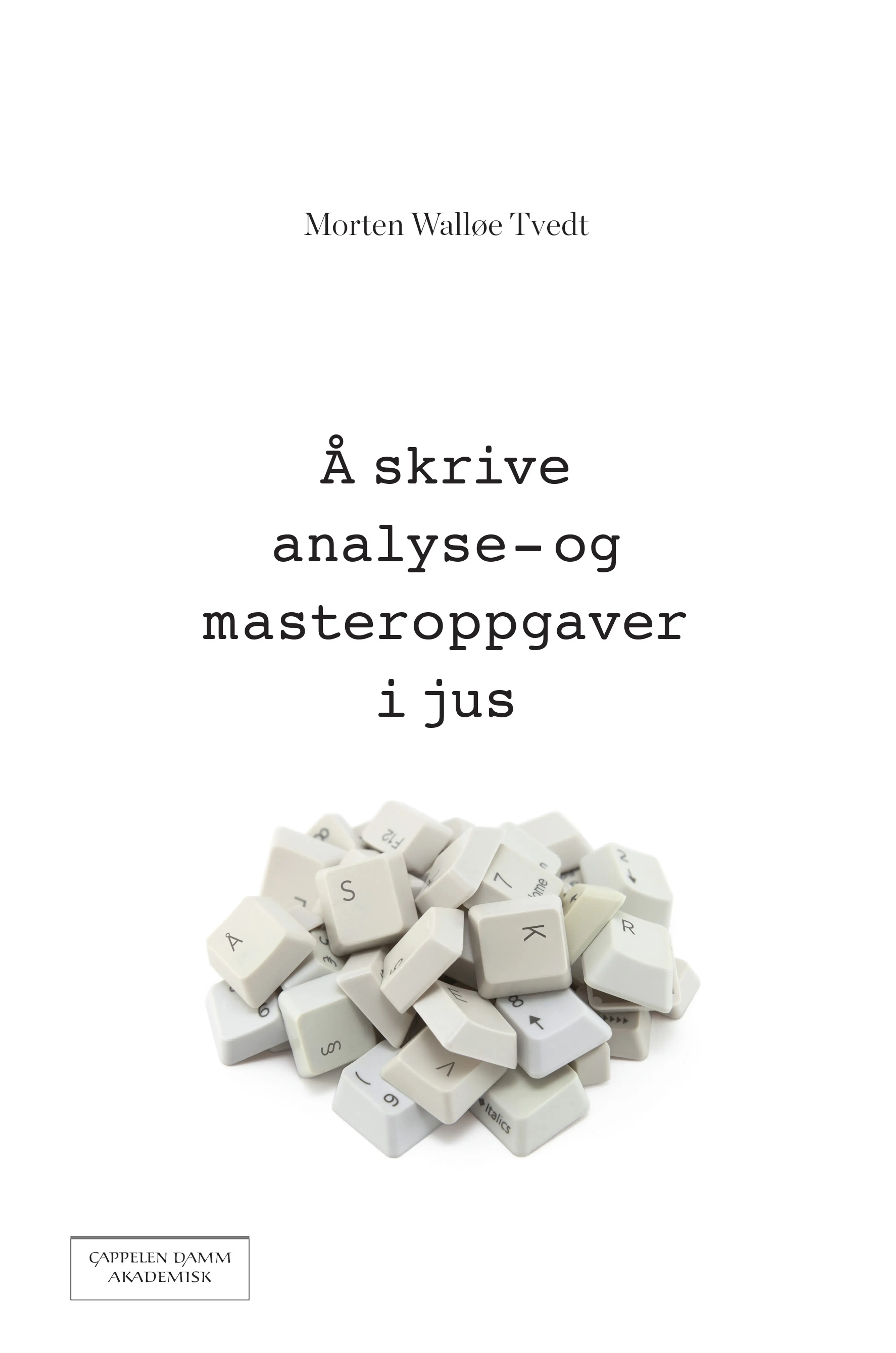 Omslag Å skrive analyse- og masteroppgaver i jus av Morten Walløe Tvedt (Heftet)