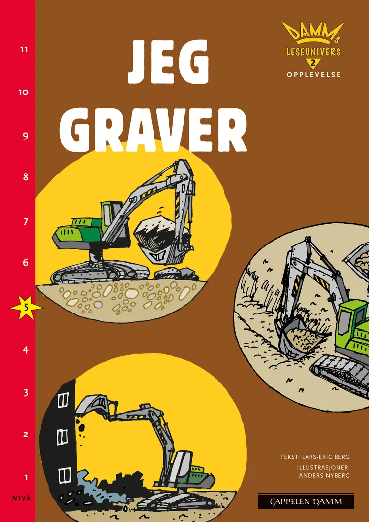 Omslag Damms leseunivers 2 Opplevelse: Jeg graver av Lars-Eric Berg (Heftet)