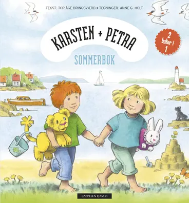 Omslag Karsten og Petras sommerbok av Tor Åge Bringsværd (Innbundet)
