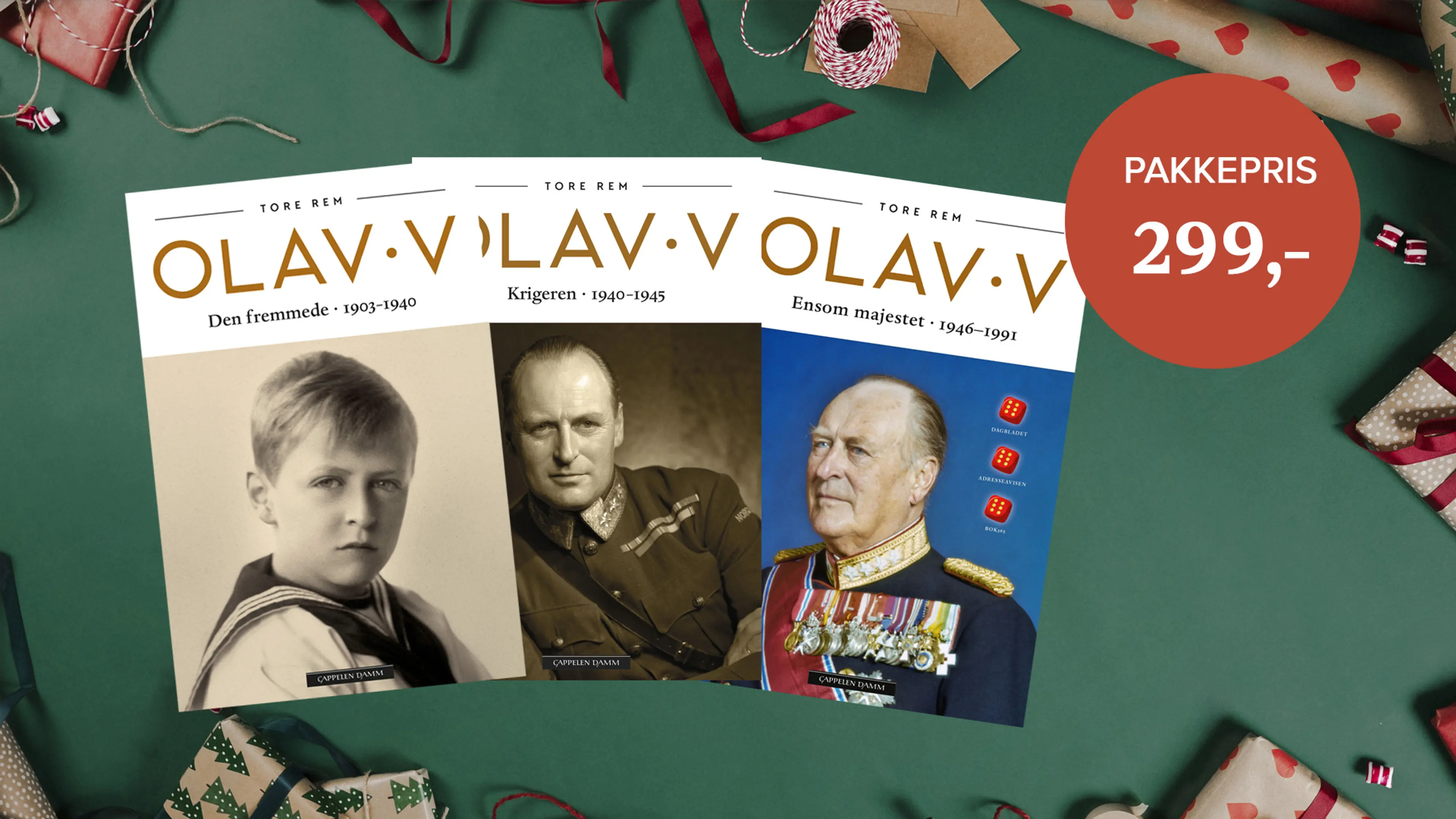 Tre bøker om Olav V