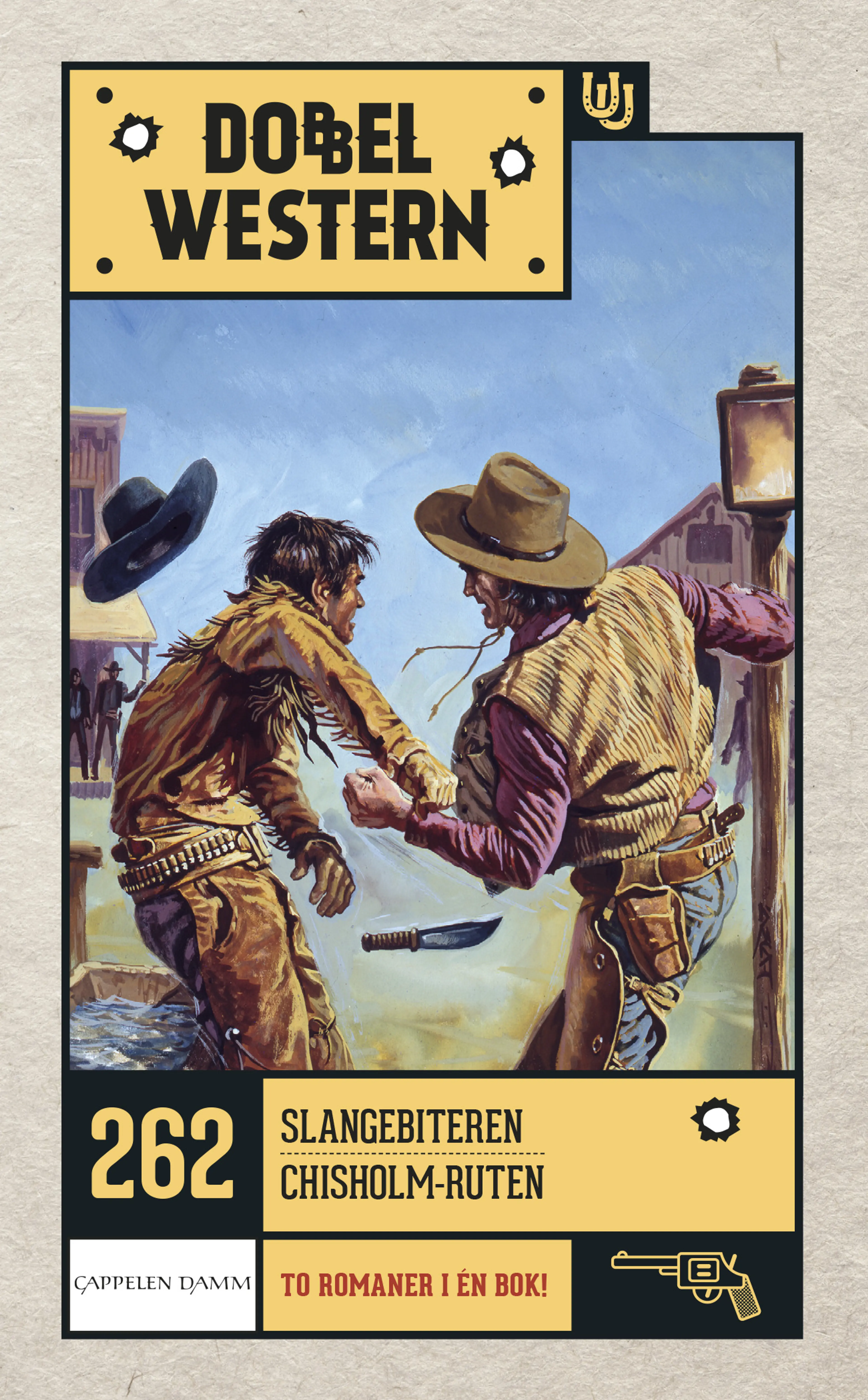 Omslag Slangebiteren/Chisholm-ruten av J.D. Hardin og Zane Grey (Heftet)