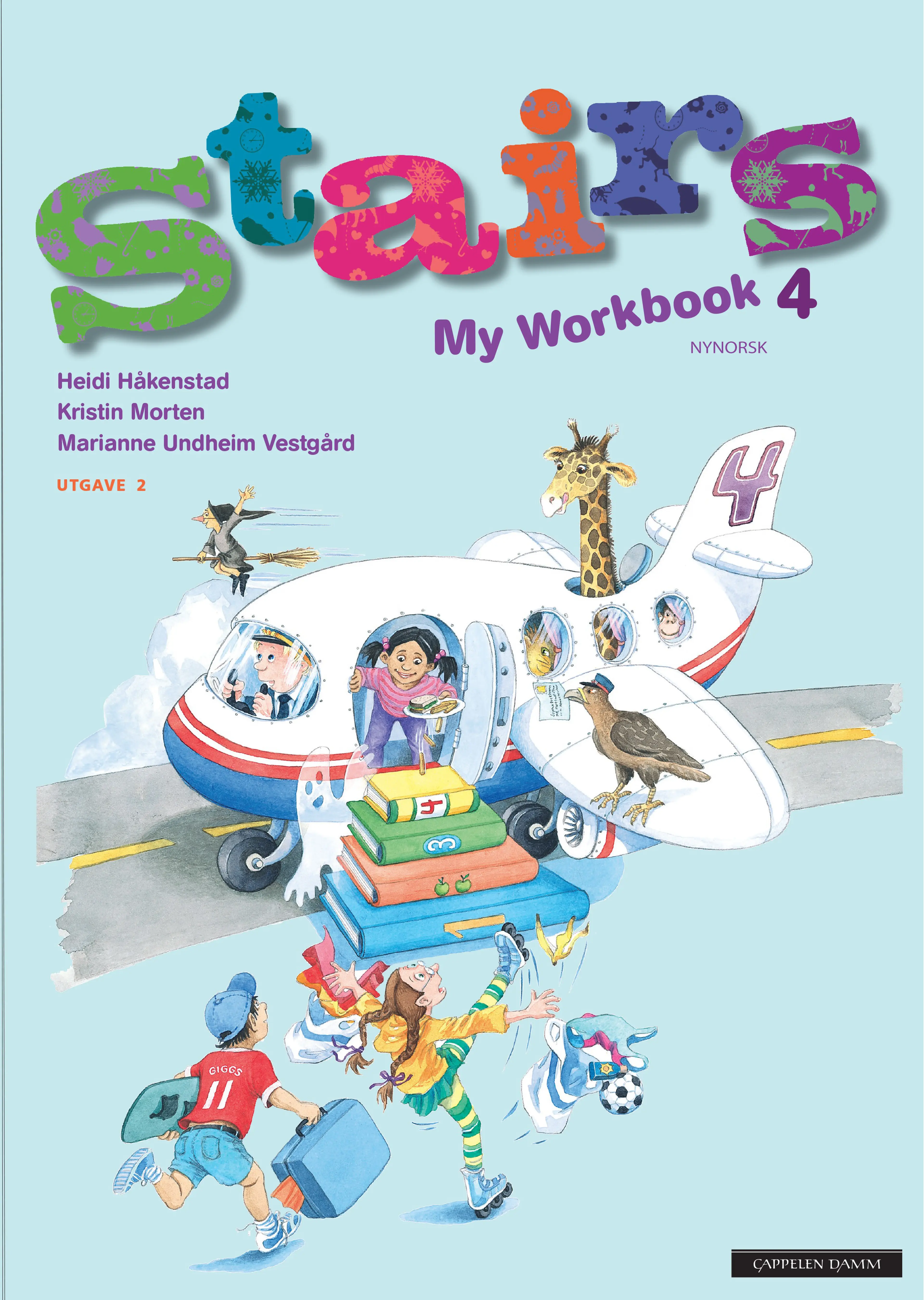 Omslag Stairs 4 Utgåve 2 My Workbook av Heidi Håkenstad, Kristin Morten og Marianne Undheim Vestgård (Heftet)