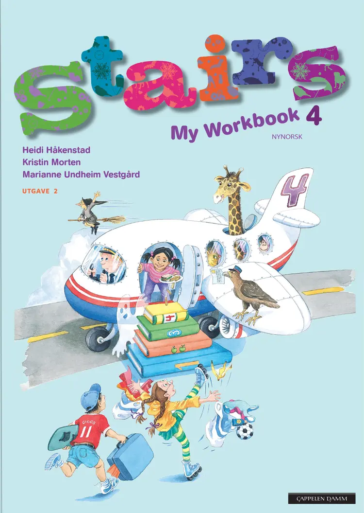 Omslag Stairs 4 Utgåve 2 My Workbook av Heidi Håkenstad, Kristin Morten og Marianne Undheim Vestgård (Heftet)