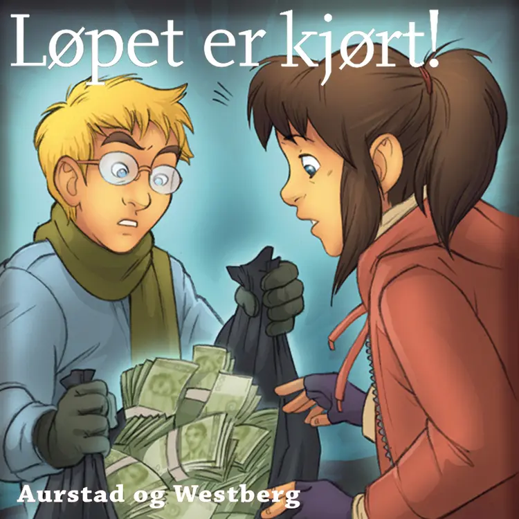 Omslag Løpet er kjørt! av Tore Aurstad og Carina Westberg (Lydbok)